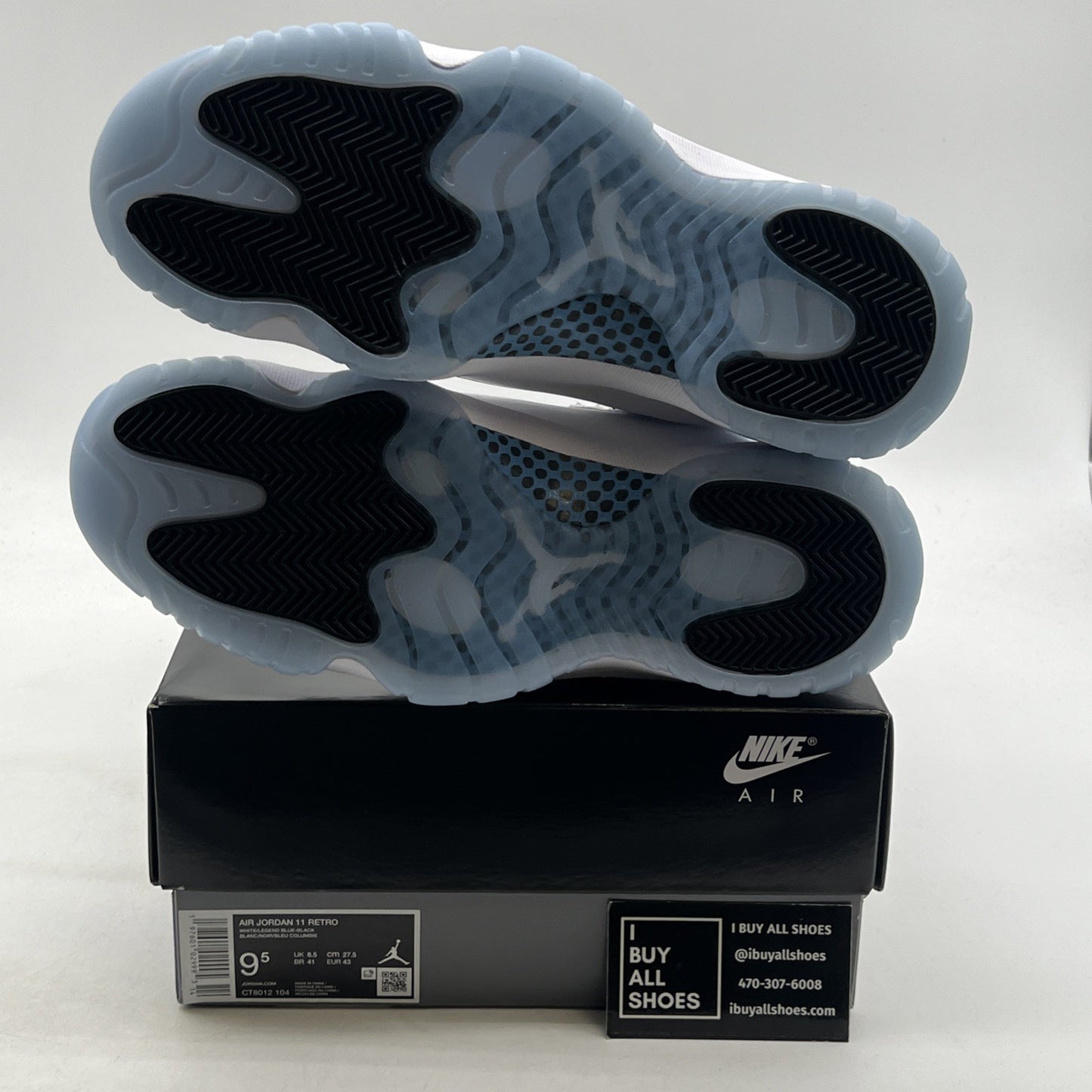 Size 9.5 - Air Jordan 11 Retro 2024 Legend Blue / Columbia (CT8012-104)