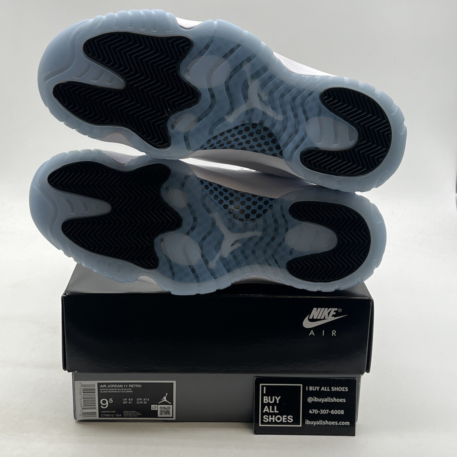 Size 9.5 - Air Jordan 11 Retro 2024 Legend Blue / Columbia (CT8012-104)