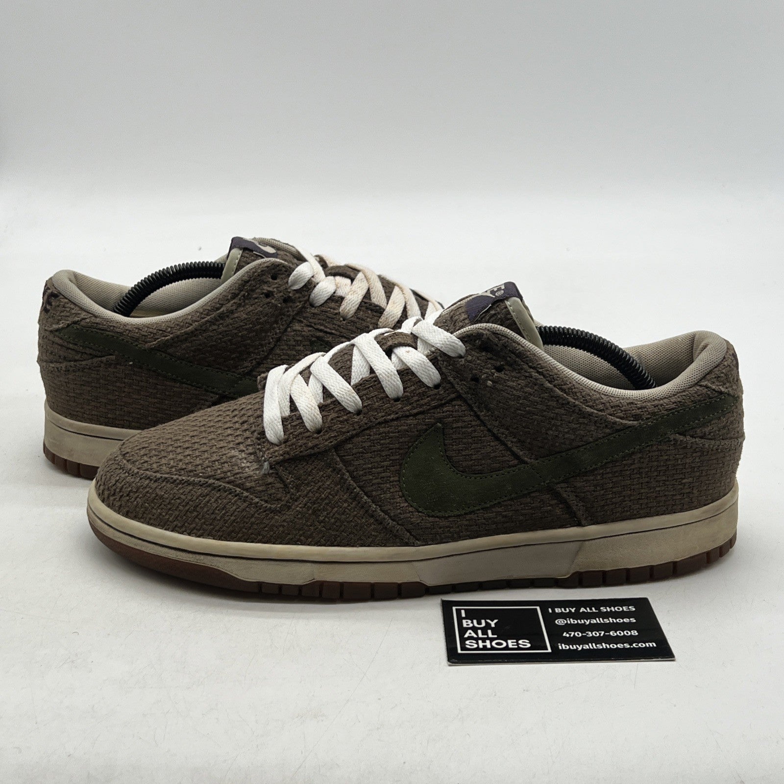 Size 10.5 - Nike Dunk Cl Low Gray (304714-033)