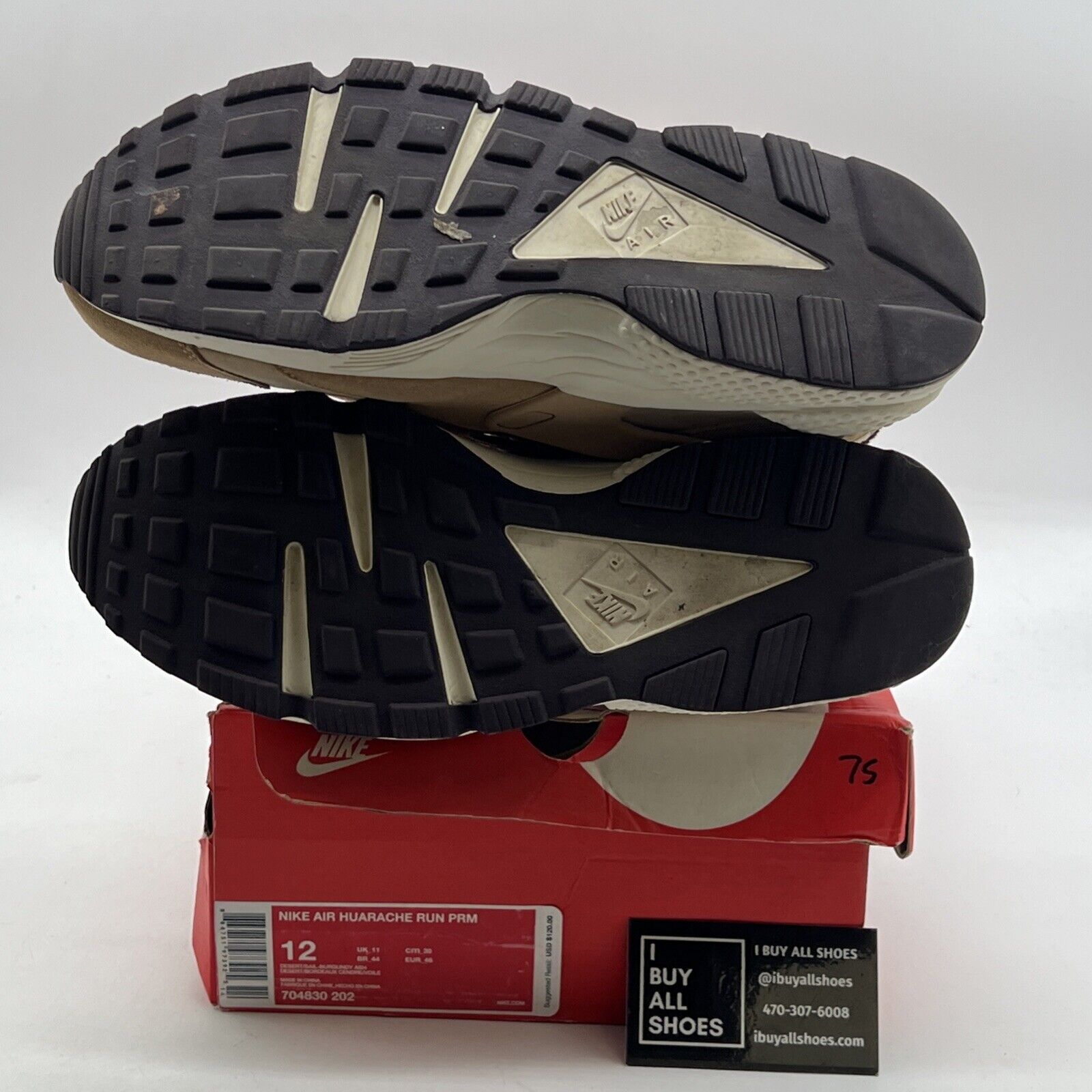Size 12 - Nike Air Huarache Run Premium Desert (704830-202)