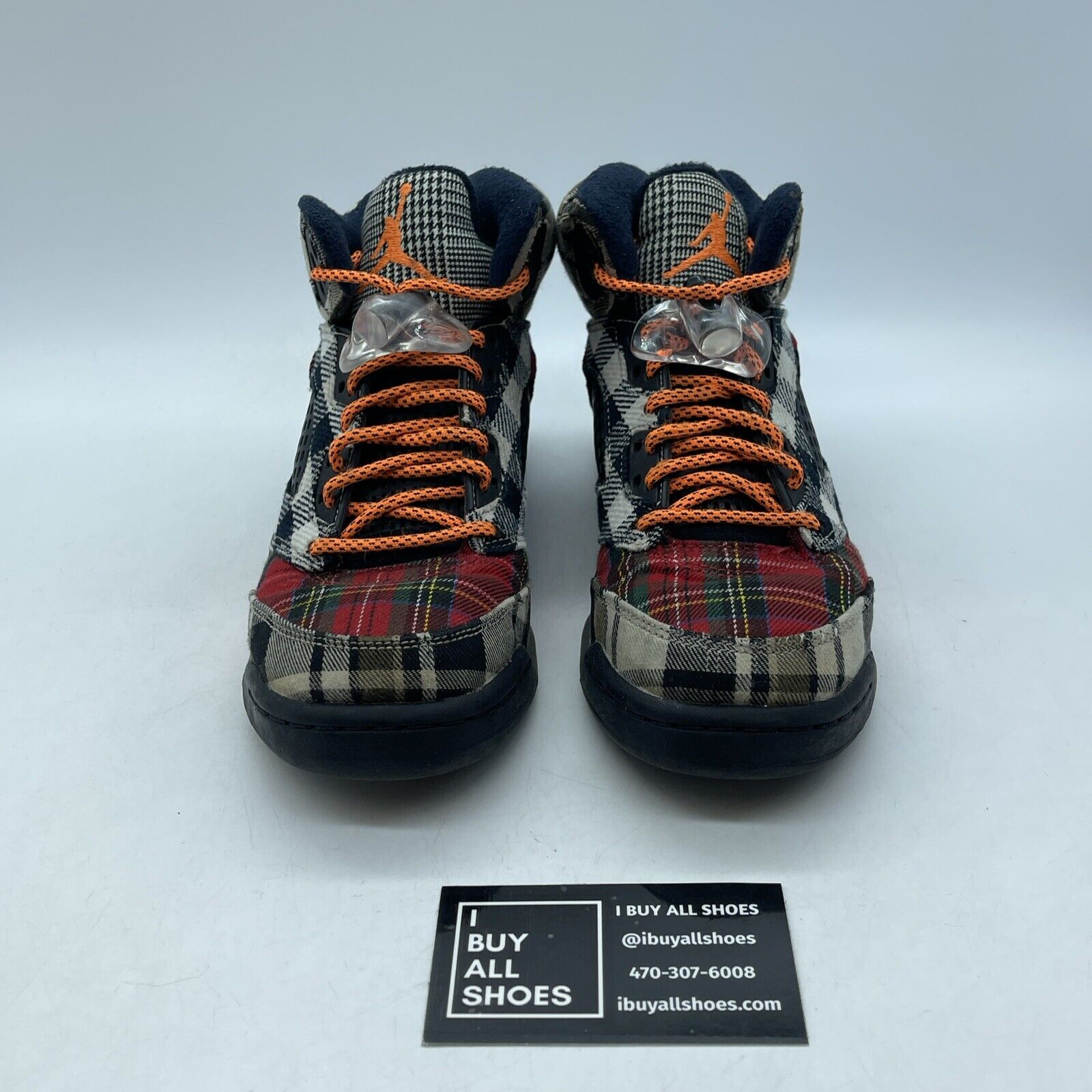 Size 4.5Y (GS) - Jordan 5 Retro Mid Plaid Brown Red Orange Suede (FD4812-008)