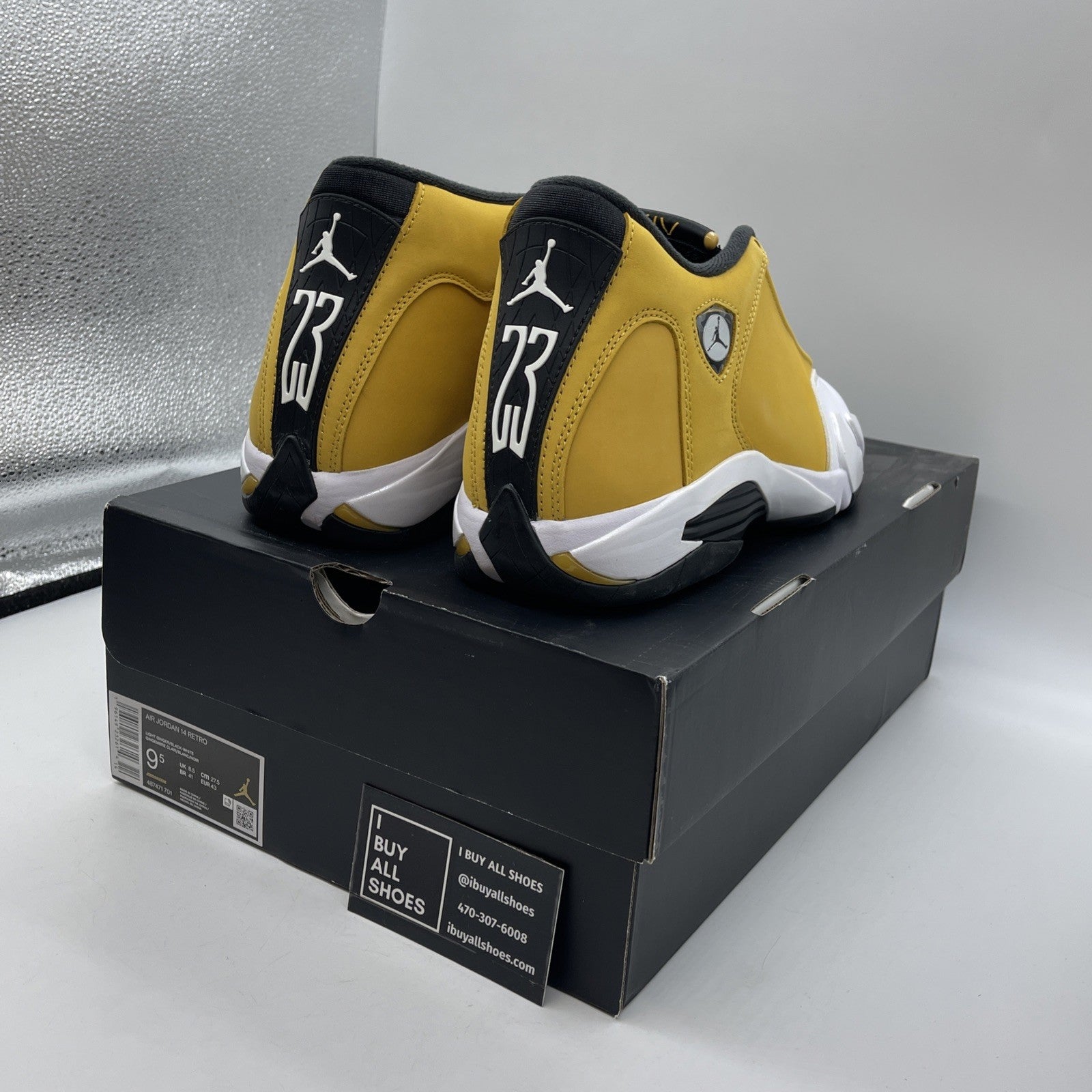 Size 9.5 - Air Jordan 14 Retro Light Ginger 2022 Suede Leather (487471-701)