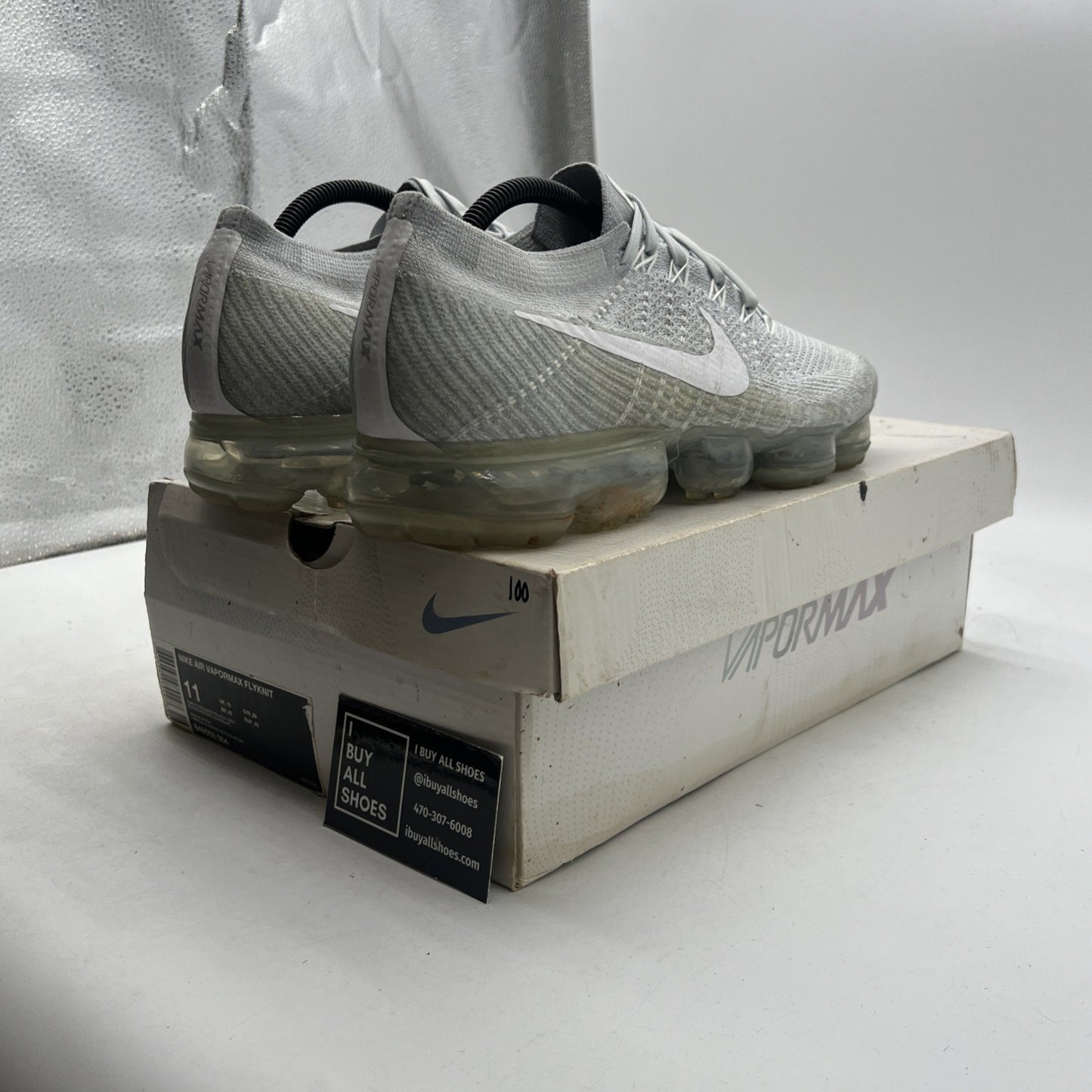 Size 11 - Nike Air VaporMax Pure Platinum (849558-004)