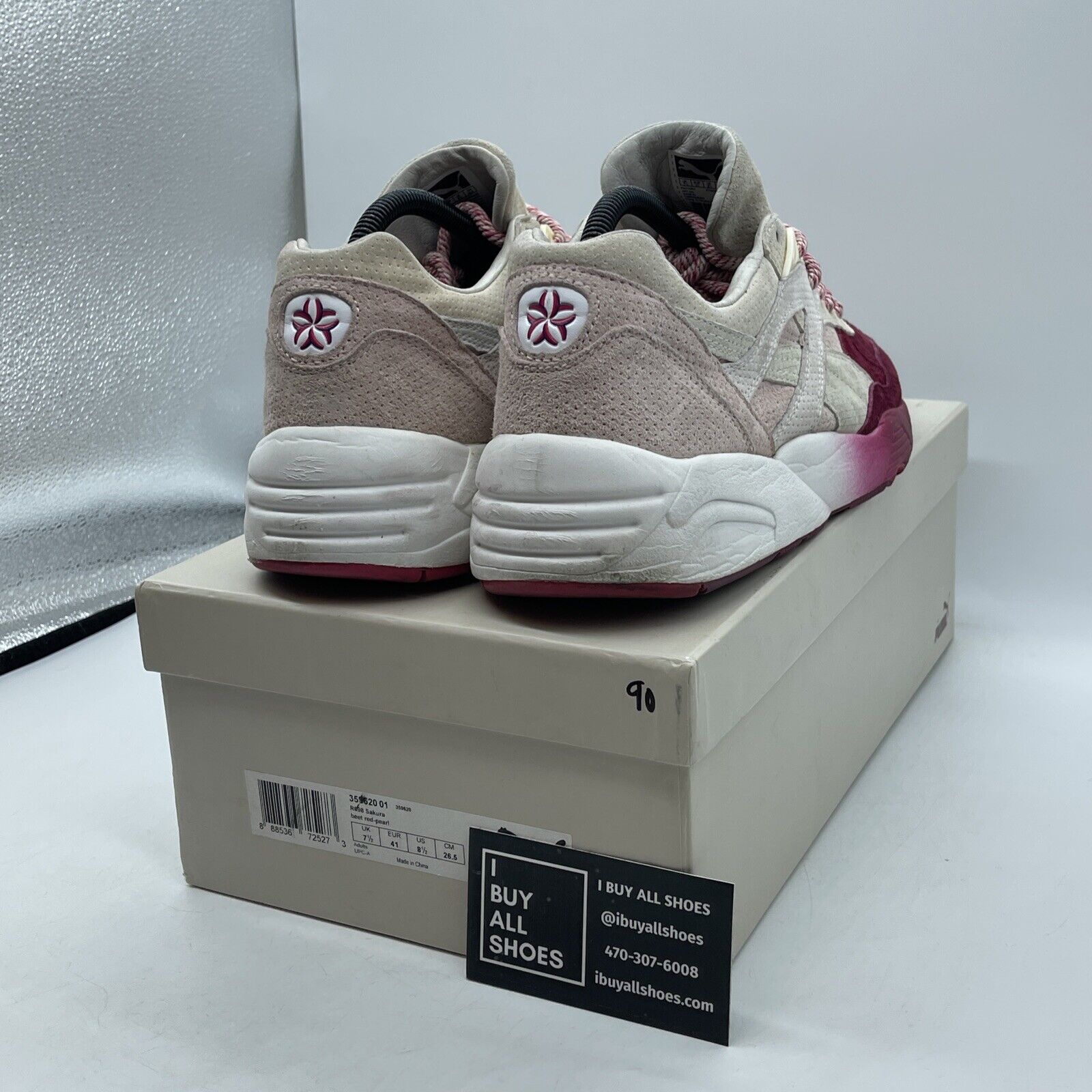 Size 8.5 - PUMA Ronnie Fieg x R698 Sakura pink Brown Suede (359620-01)