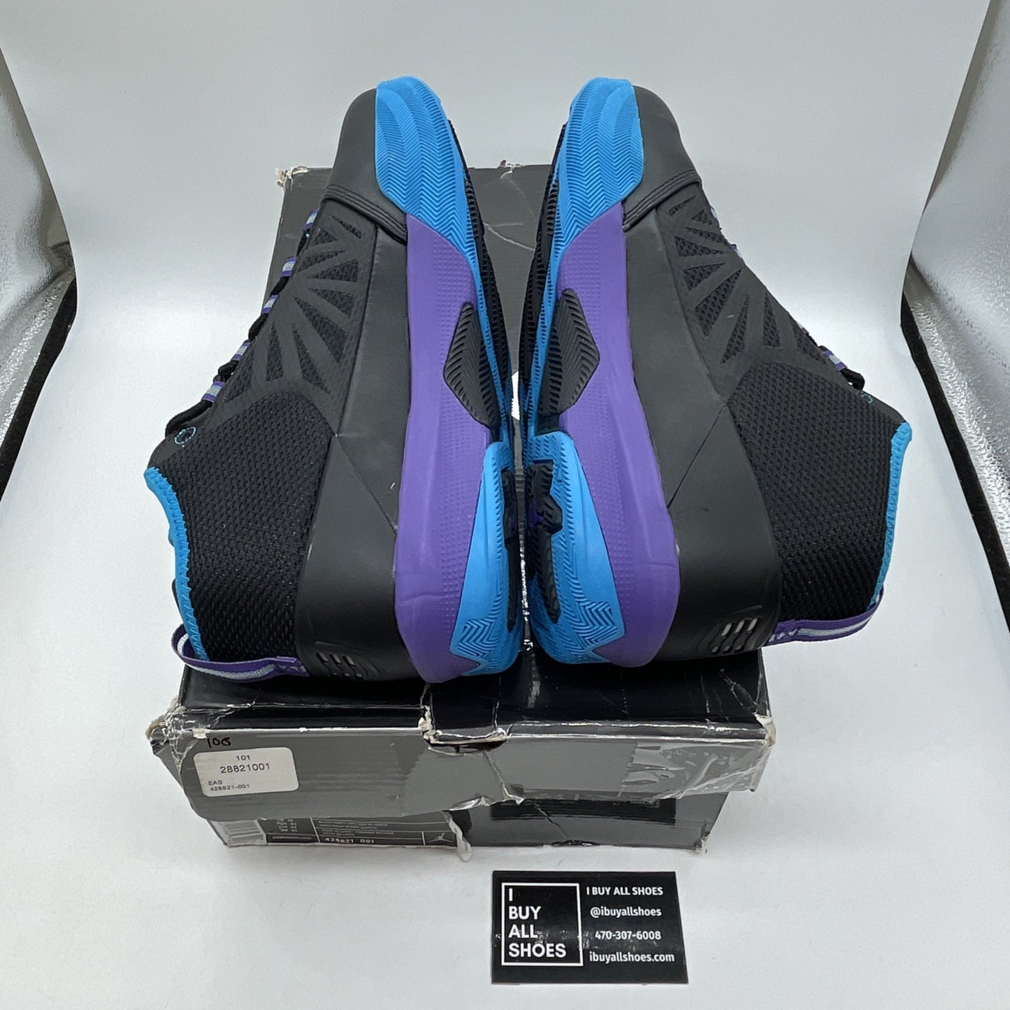 Size 11 - Jordan CP3.IV Black Purple Yellow Leather Suede (428821-001)