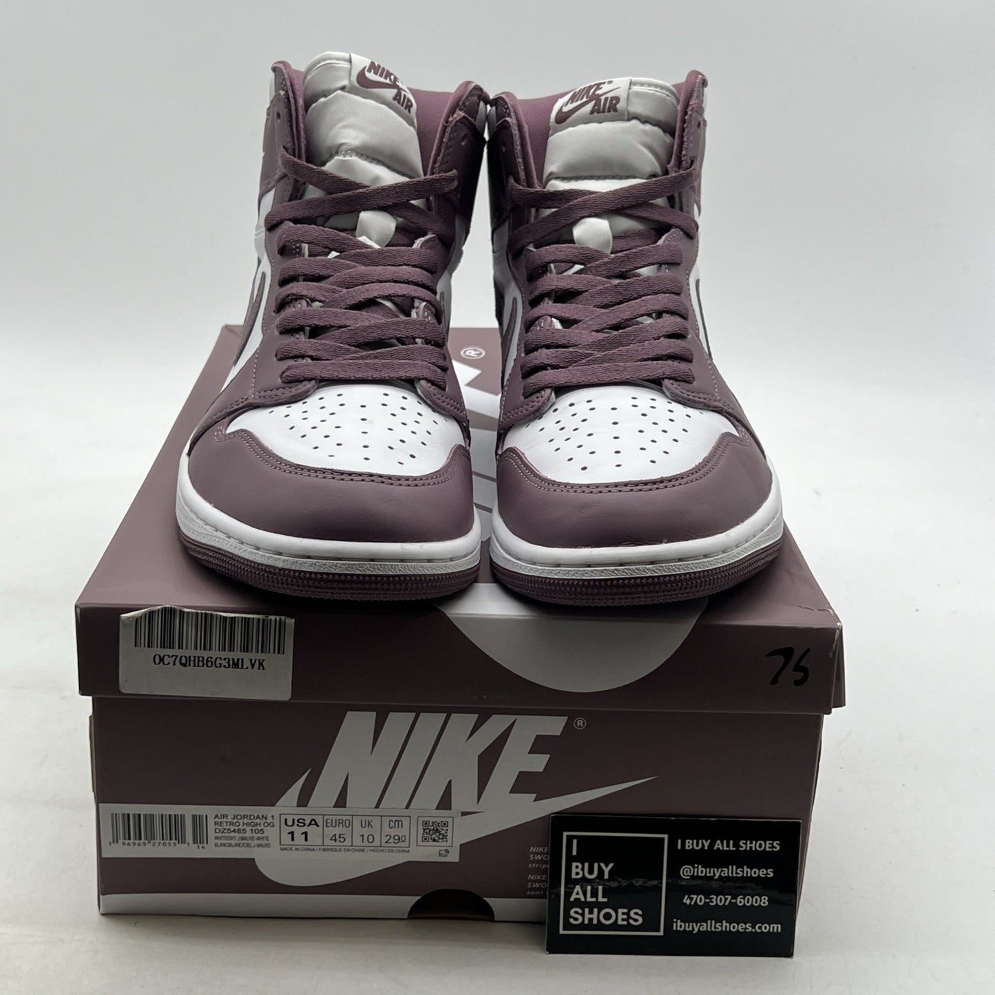 Size 11 - Air Jordan 1 Retro OG High Mauve (DZ5485-105)