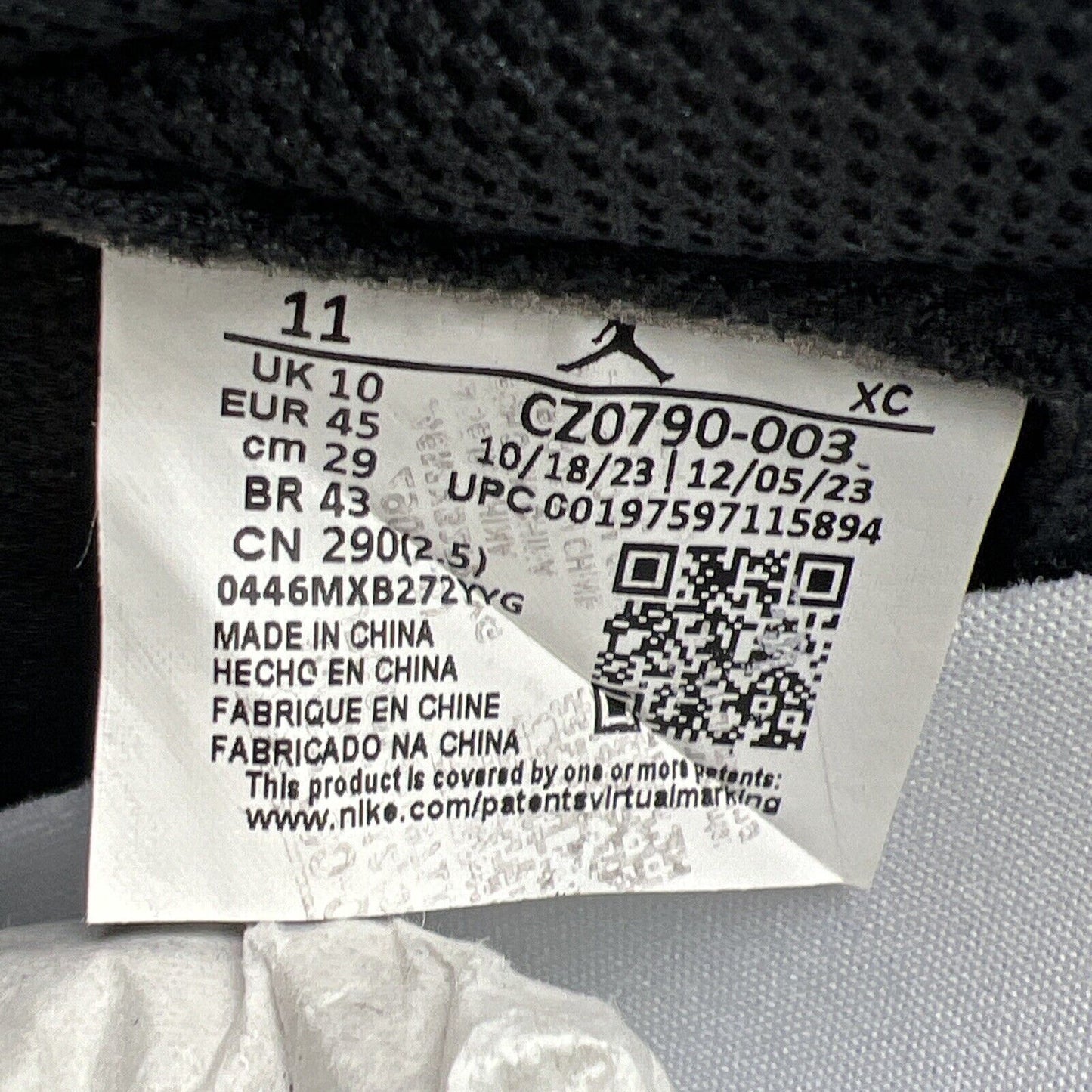 Size 11 - Air Jordan 1 Retro OG 2024 Low Shadow Grey Leather  (CZ0790-003)