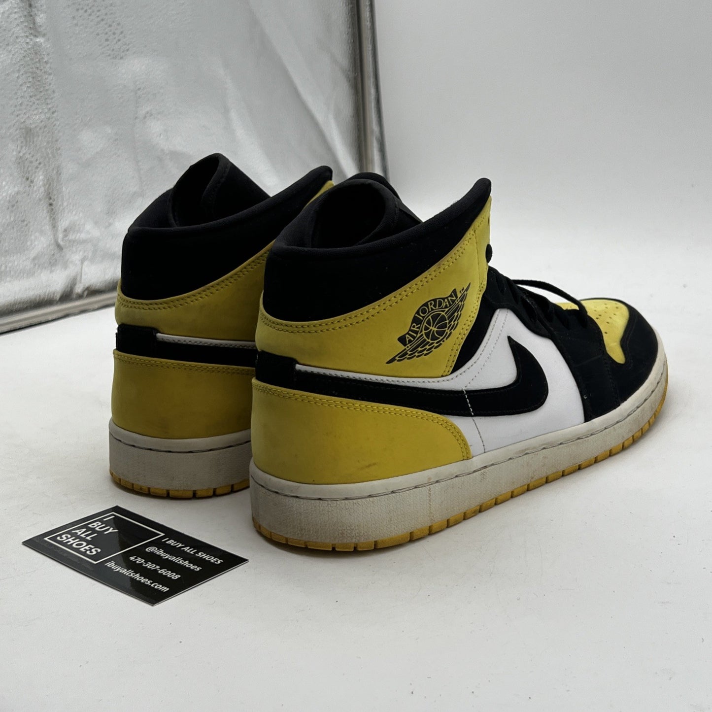 Size 11 - Air Jordan 1 SE Mid Yellow Toe (852542-071)