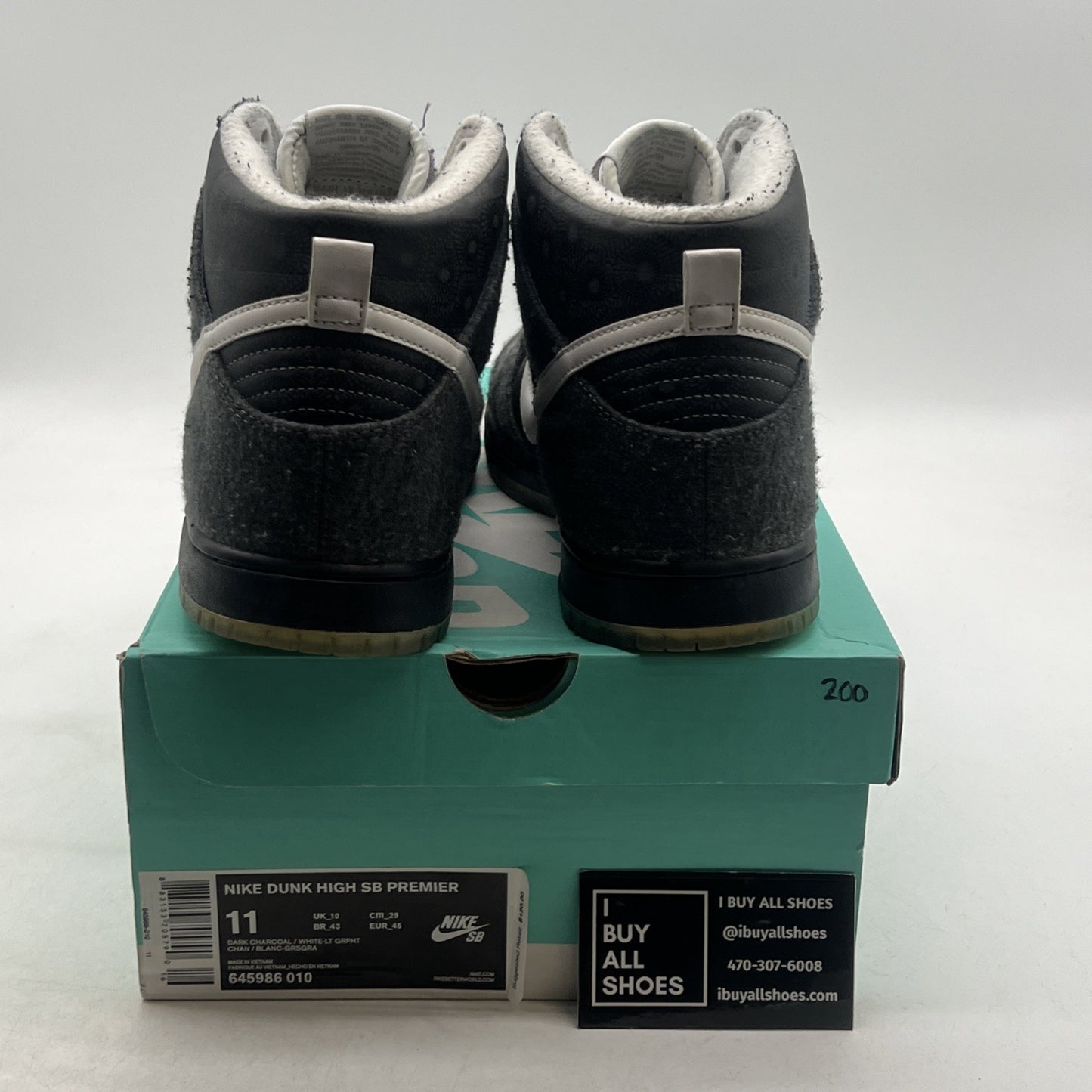 Size 11 - Nike Dunk SB Premier High Petoskey (645986-010)