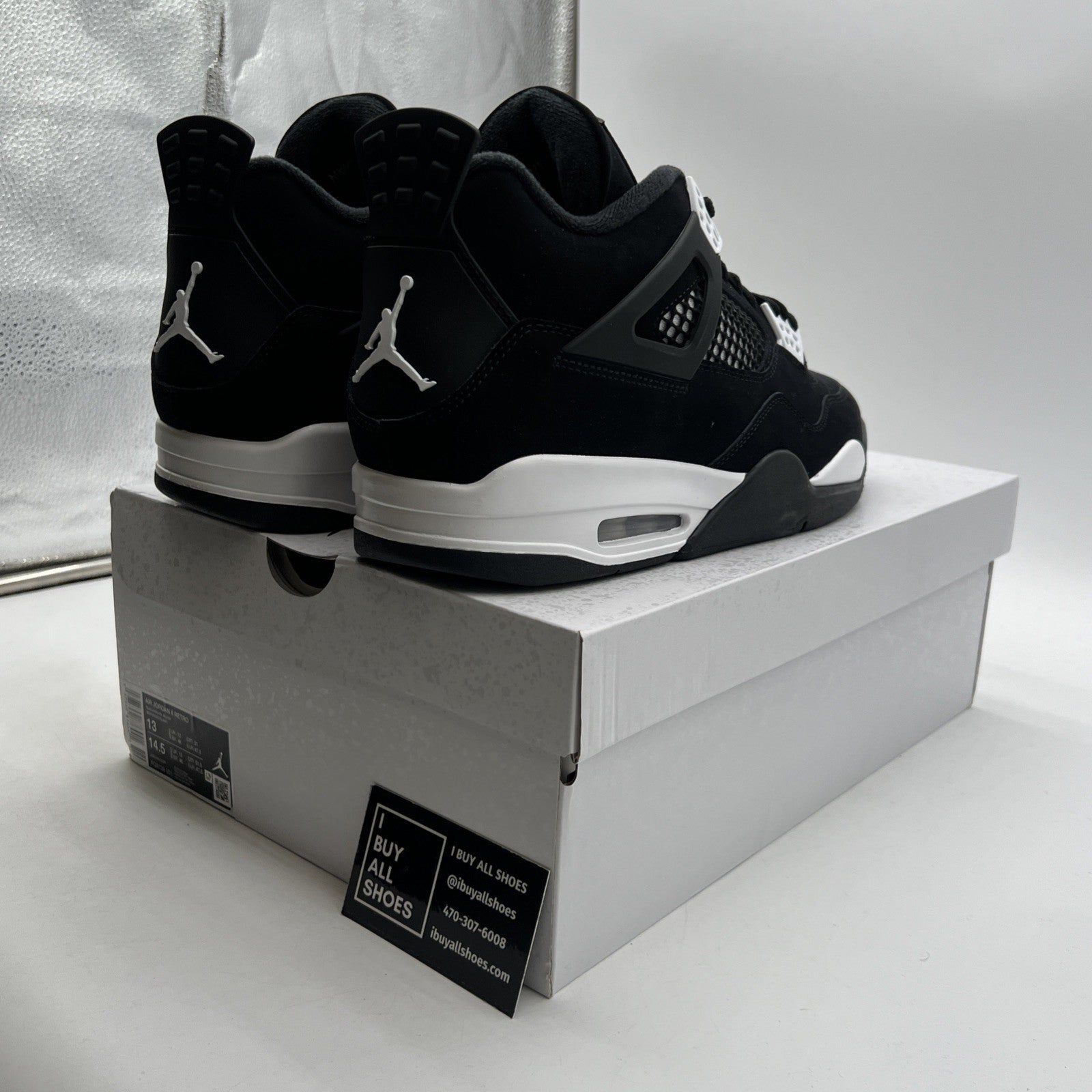 Size 13 - Air Jordan 4 Retro White Thunder (FQ8138-001)