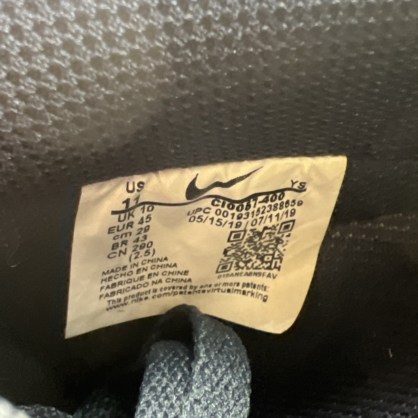 Size 11 - Nike Air Force 1 Low Michigan (CI0057-400)