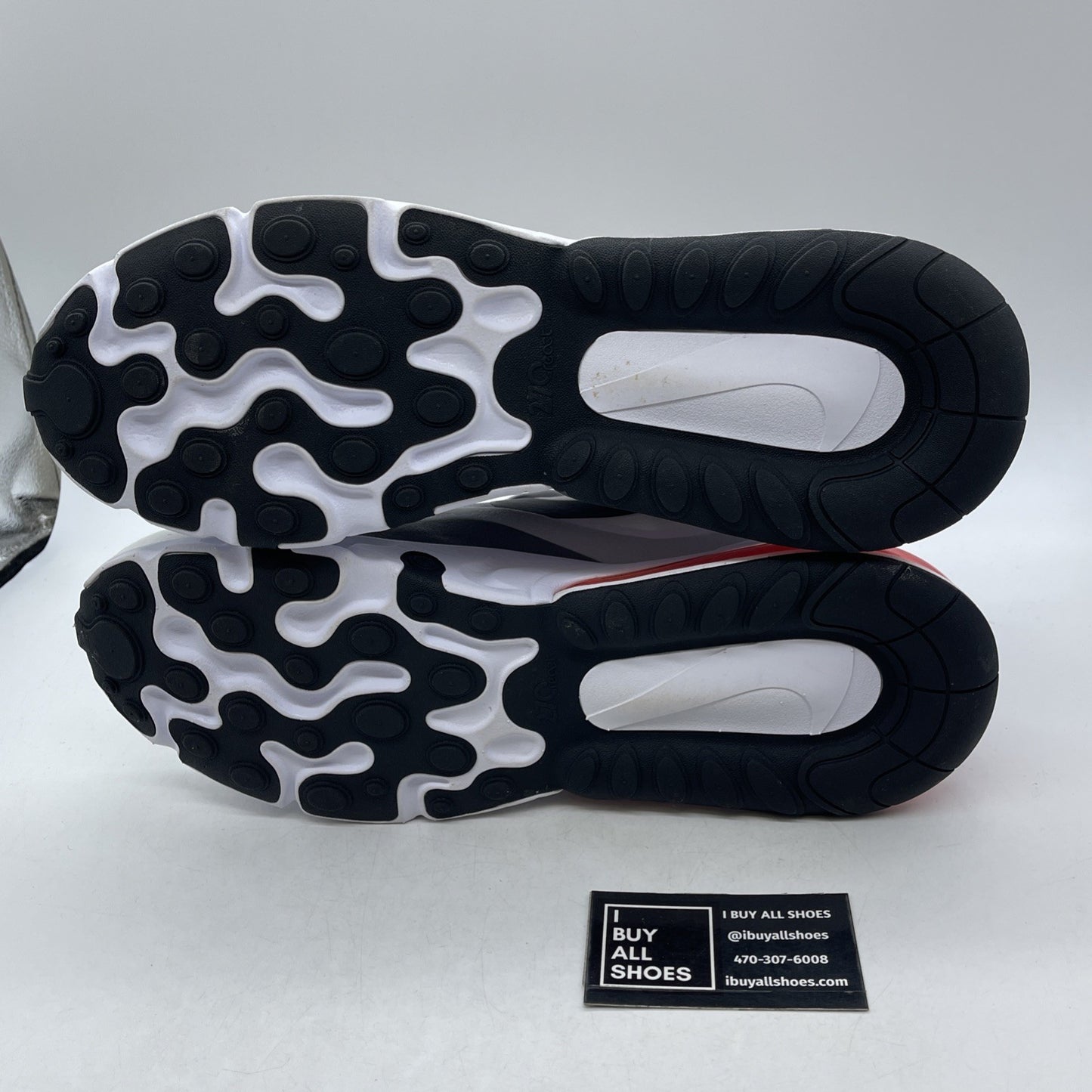 Size 14 - Nike Air Max 270 React White Crimson Black (CT1280-100)