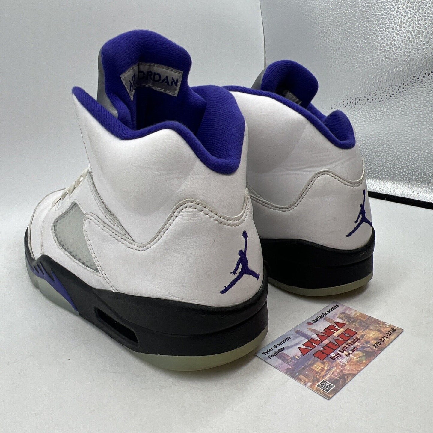 Size 10 - Jordan 5 Concord 2022 White Black Leather Icey (DD0587-141)