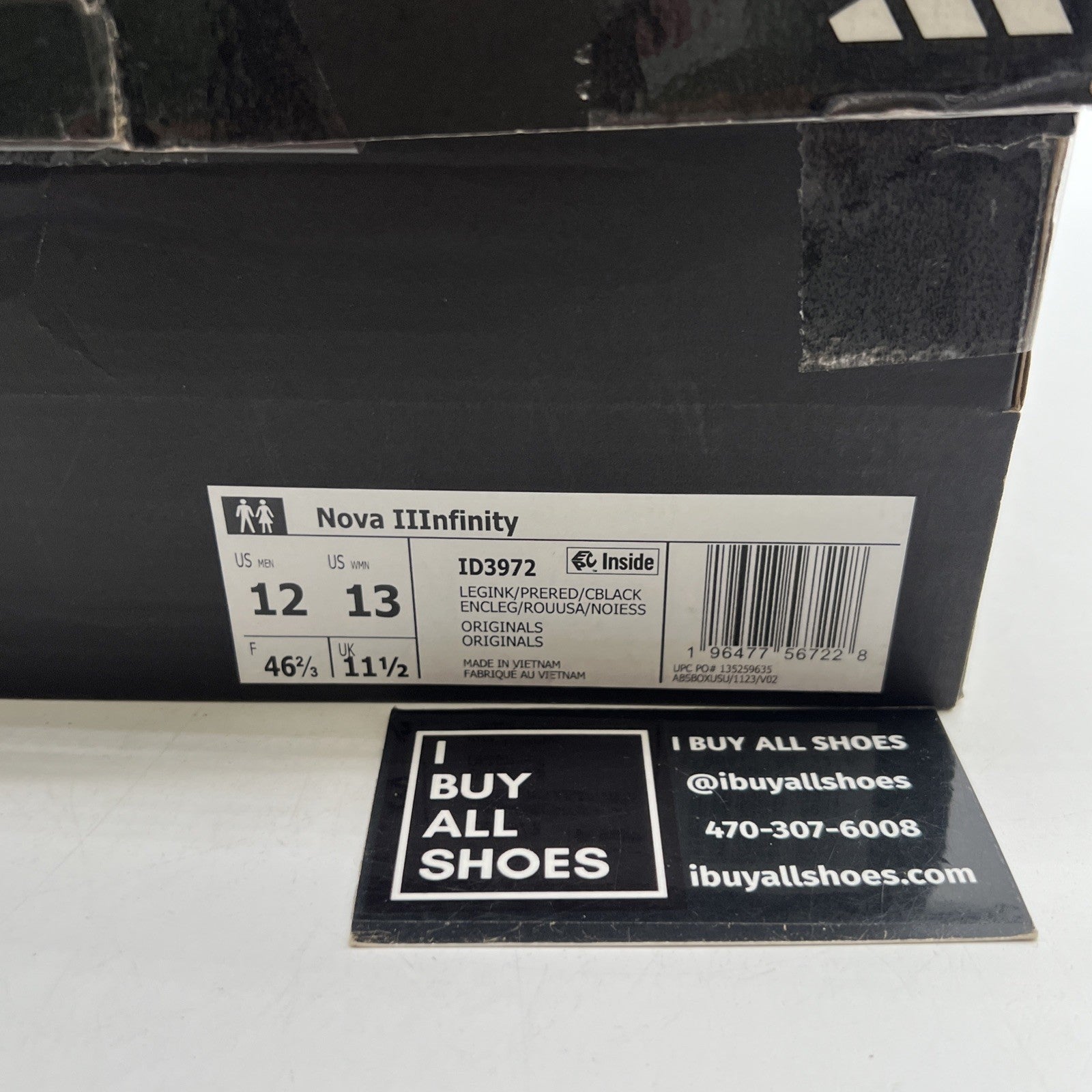 Size 12 - adidas Crazy IIInfinity 130 'Legend Ink' (ID3972)