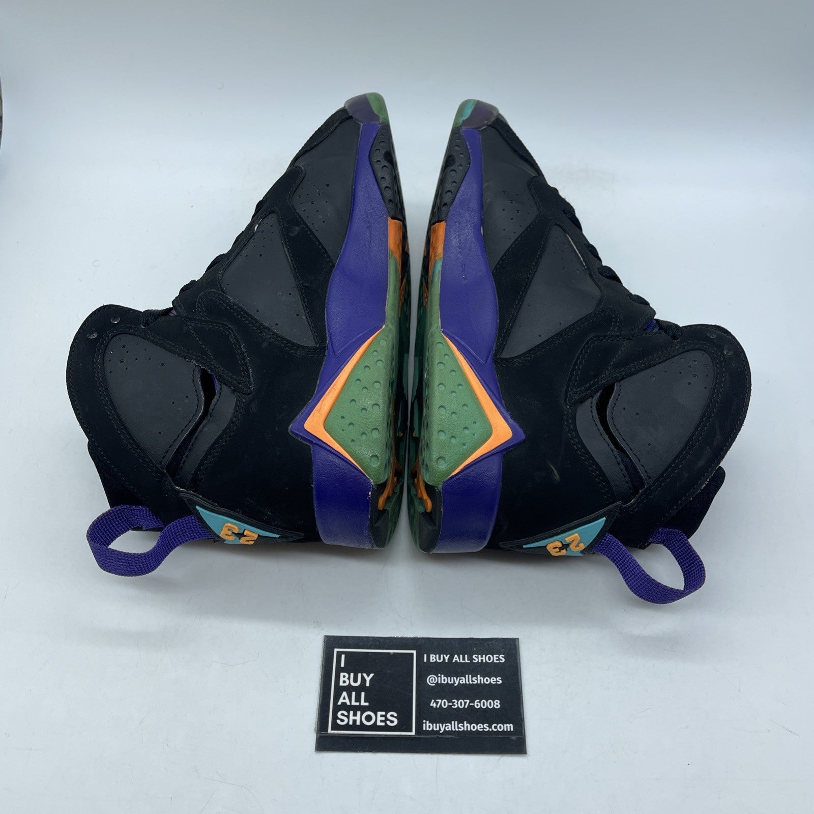 Size 8.5Y (GS) - Jordan 7 Retro Mid Lola Bunny Black Suede Leather (705417-029)