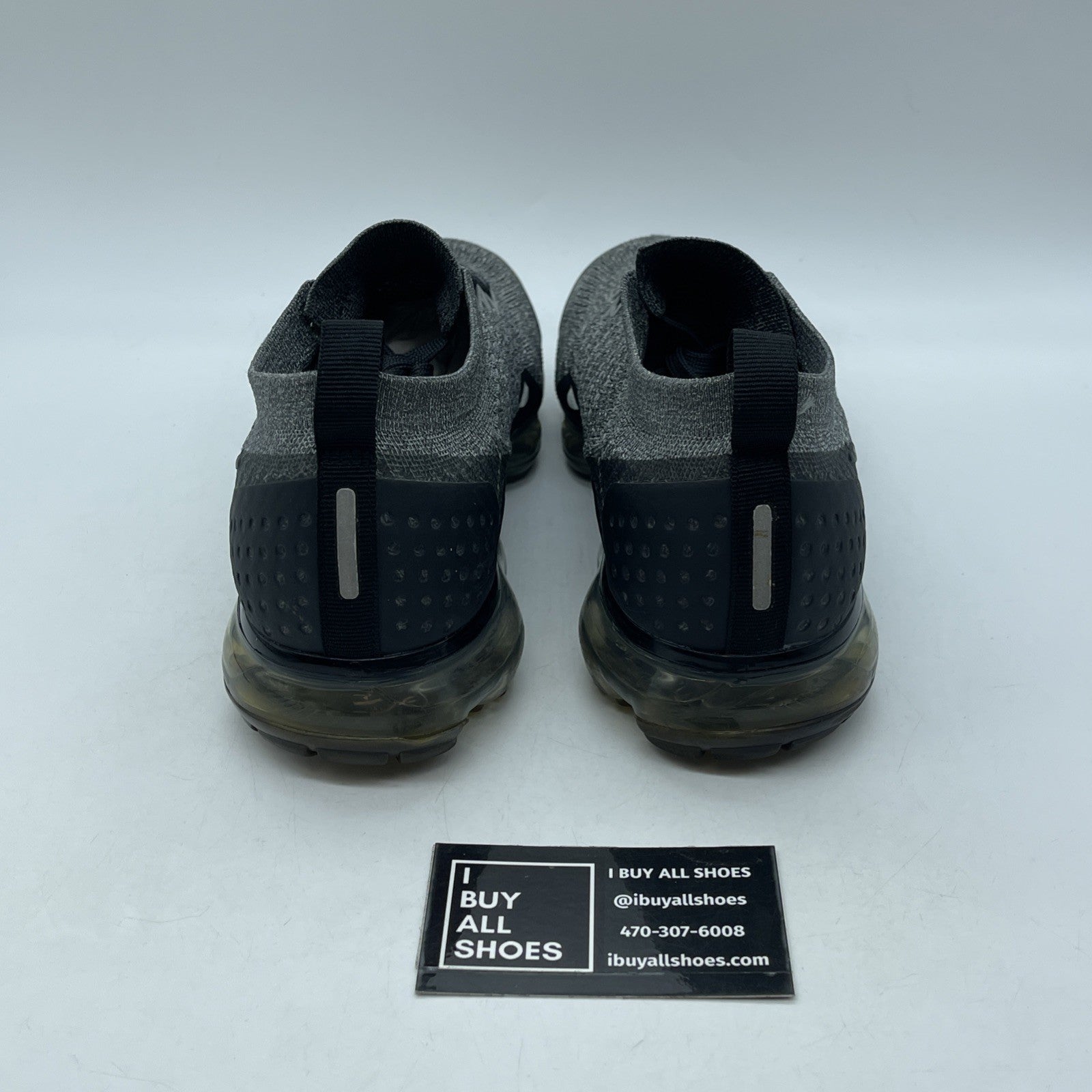 Size 9.5 - Nike Air Vapormax Flyknit 2 Wolf Grey Black Suede (942842-002)