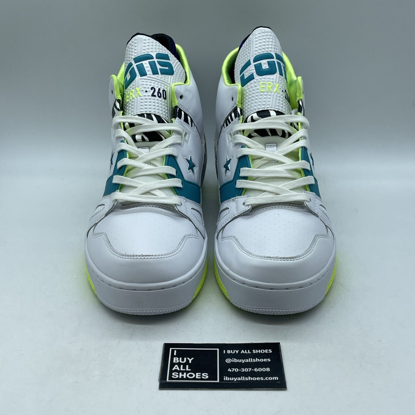 Size 13 - Just Don x Converse ERX-260 Mid Animal - White Teal (163783C)