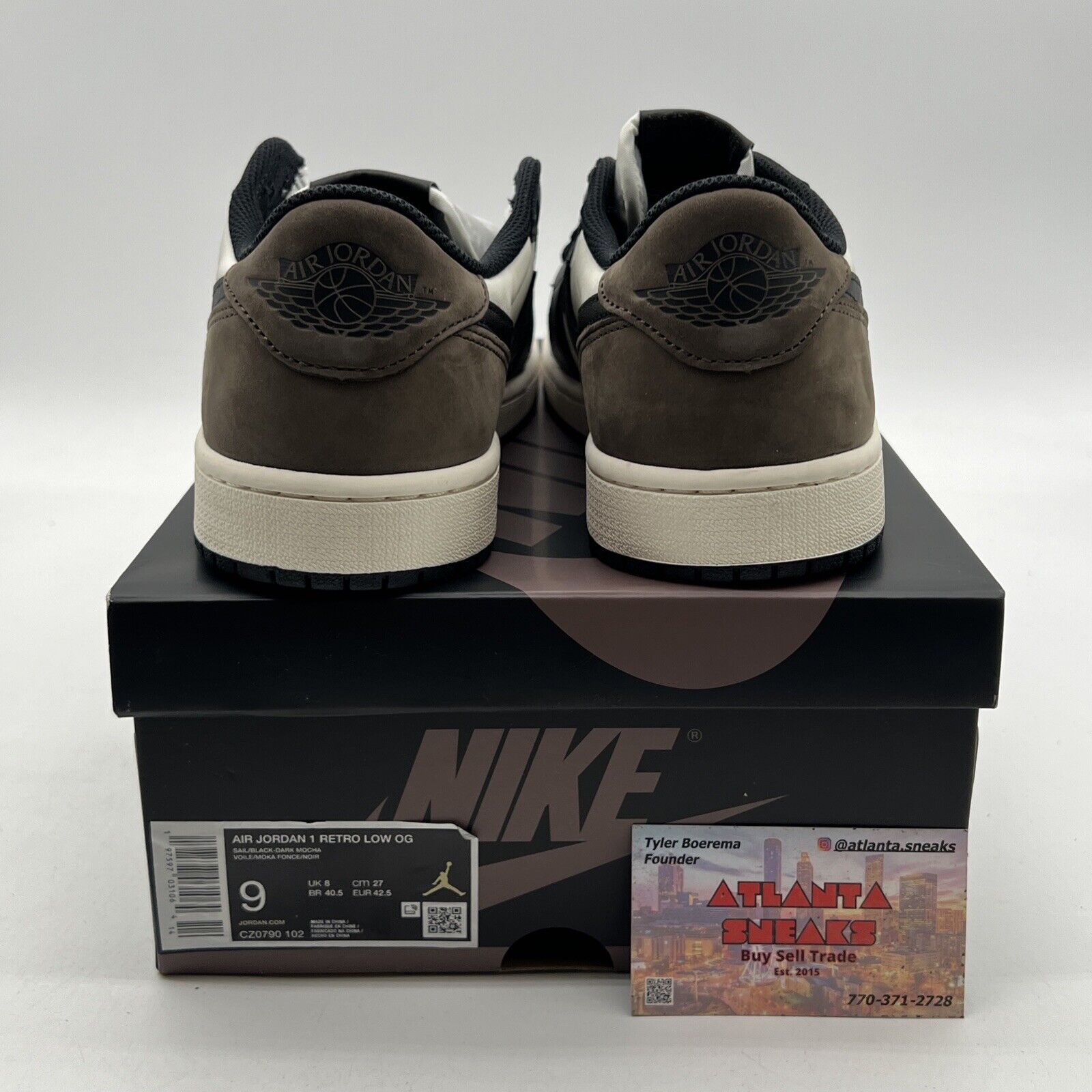 Size 9 - Air Jordan 1 Retro OG Low Mocha (CZ0790-102)