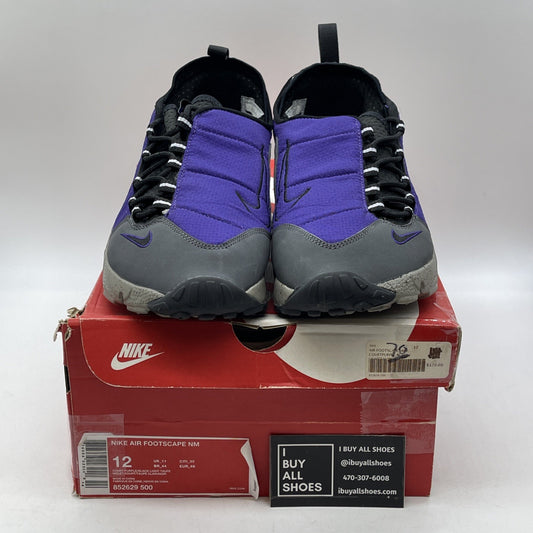 Size 12 - Nike Air Footscape NM Court Purple Black Grey Suede (852629-500)