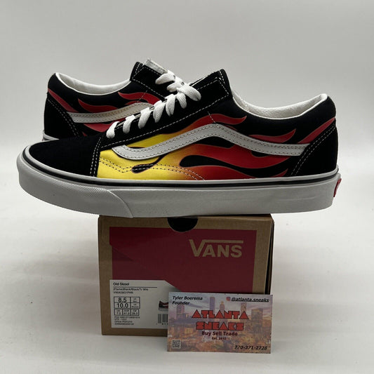 Size 8.5 - VANS Old Skool Flame Sneakers Low Top Suede Canvas (VN0A38G1PHN)