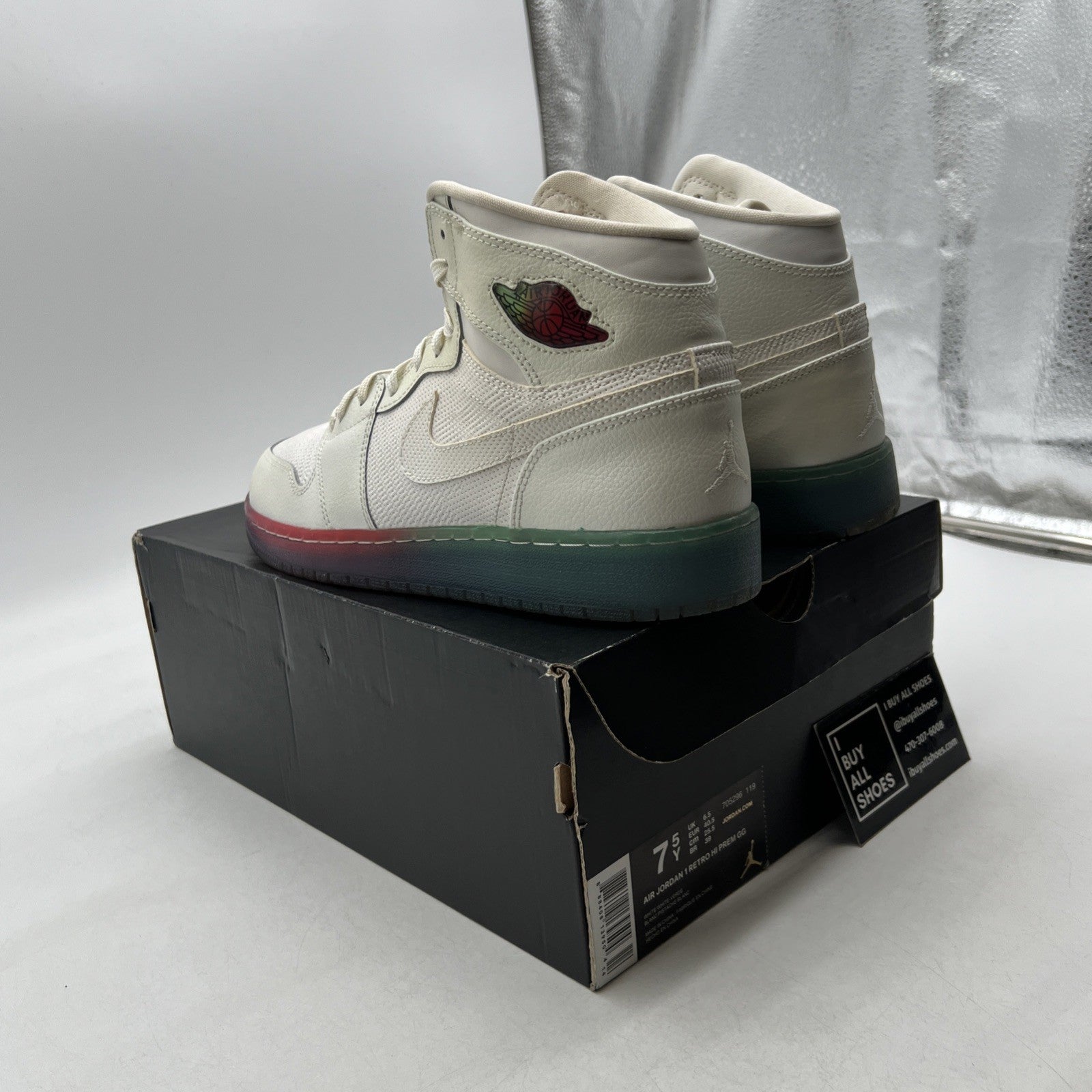 Size 7.5 - Nike Air Jordan 1 High Gradient Sole (705296-119)