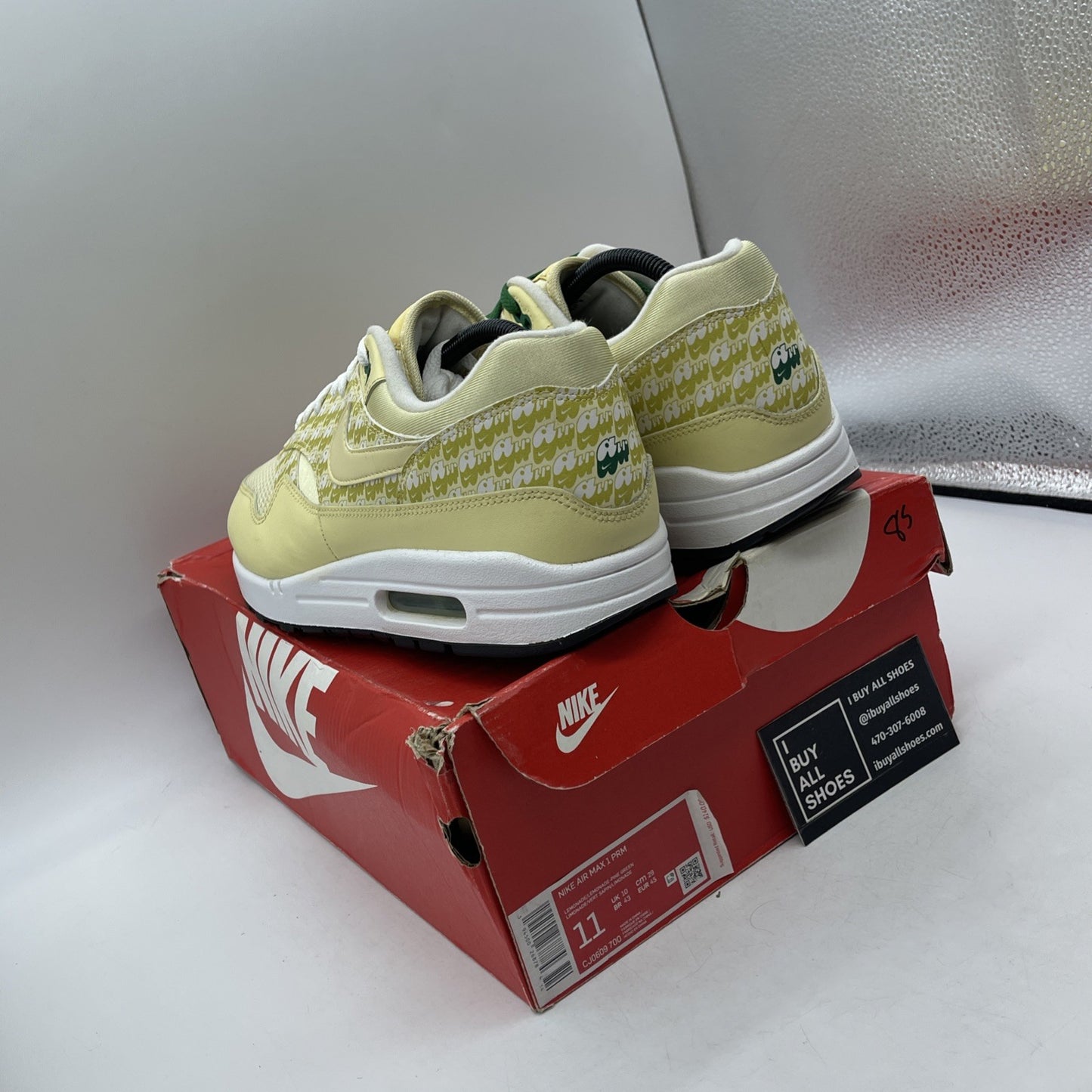 Size 11 - Nike Air Max 1 'Lemonade' (CJ0609-700)