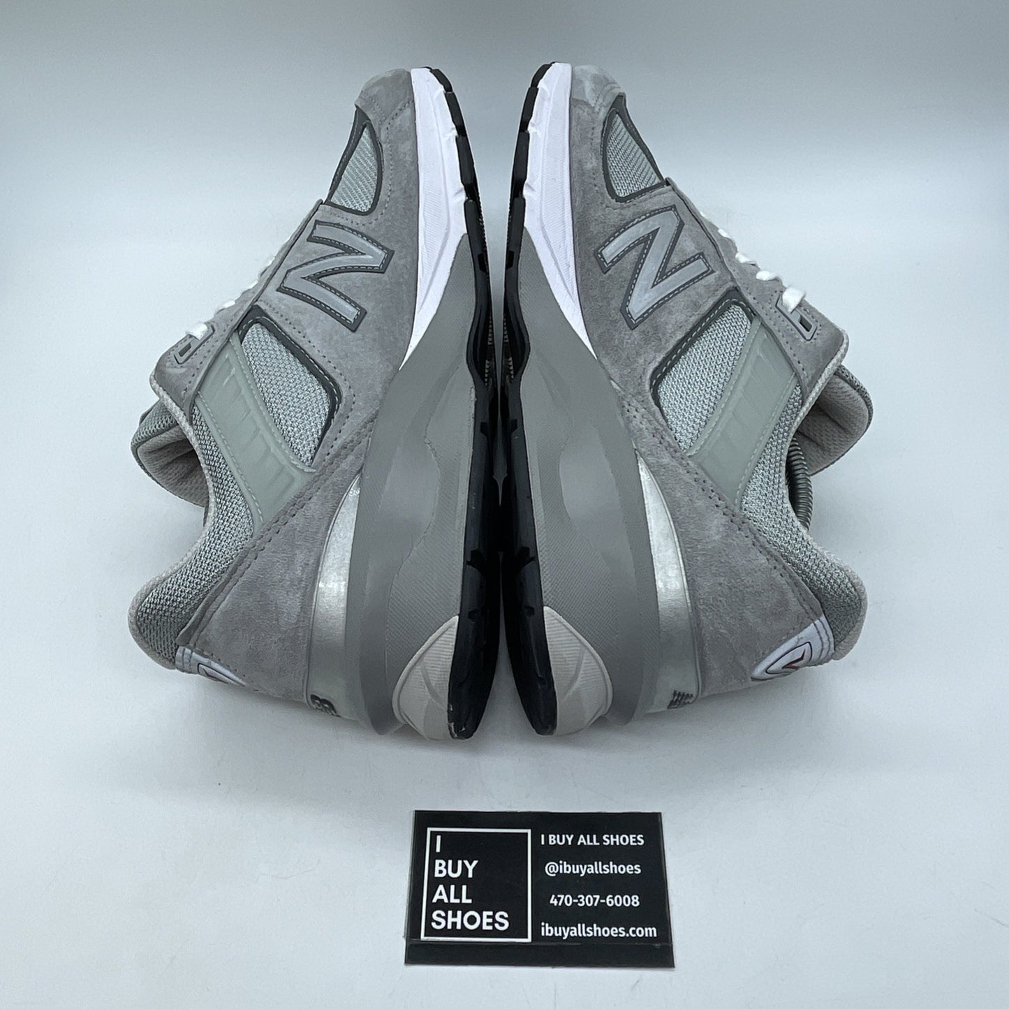 Size 12 - New Balance 990v5 Made in USA Low Castlerock Grey Suede (M990GL5)