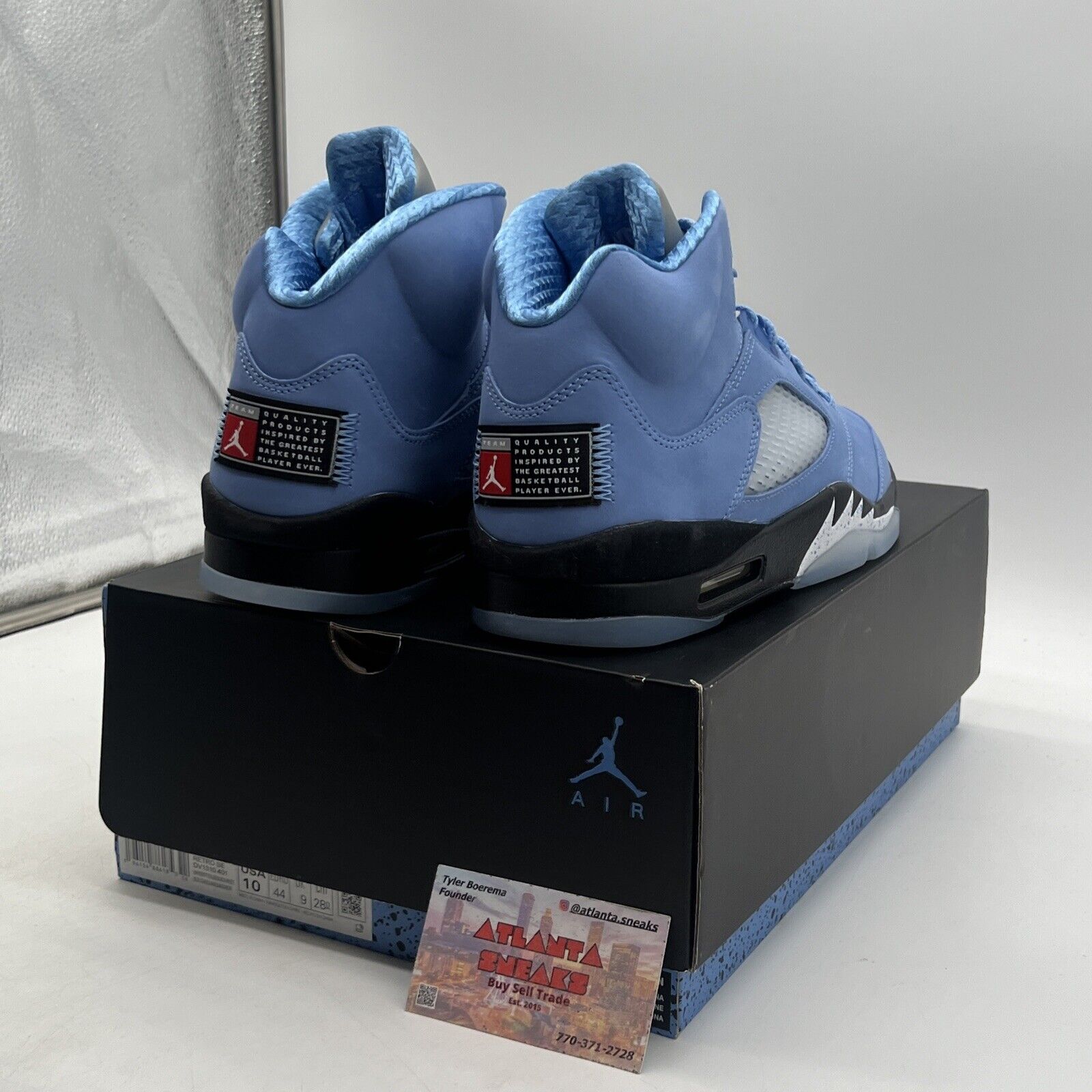 Size 10 - Jordan 5 Retro SE Mid UNC Black Icey Suede (DV1310-401)