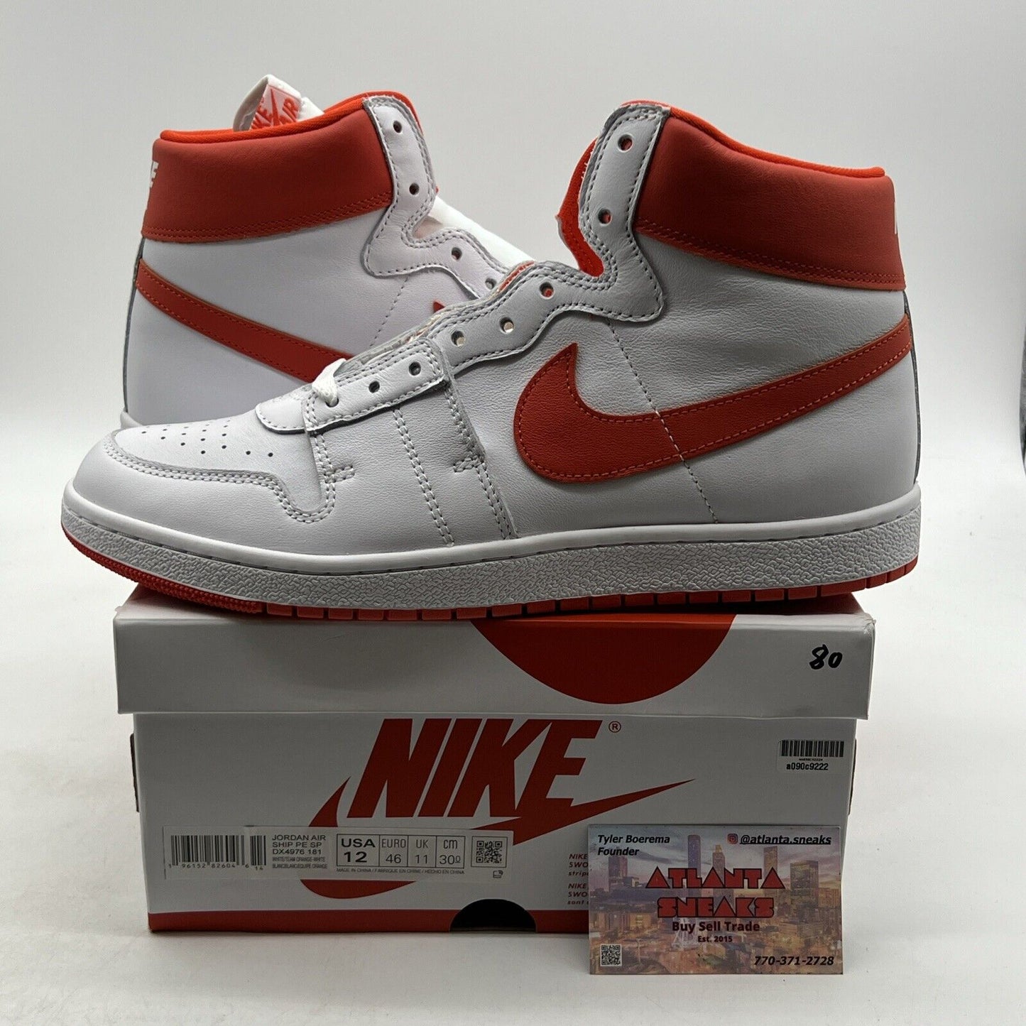 Size 12 - Nike Air Ship White Team Orange (DX4976-181)