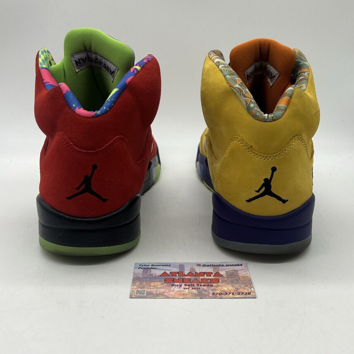 Size 11 - Jordan 5 Retro SE Solar Orange Red Yellow Purple Green Blue Suede Used