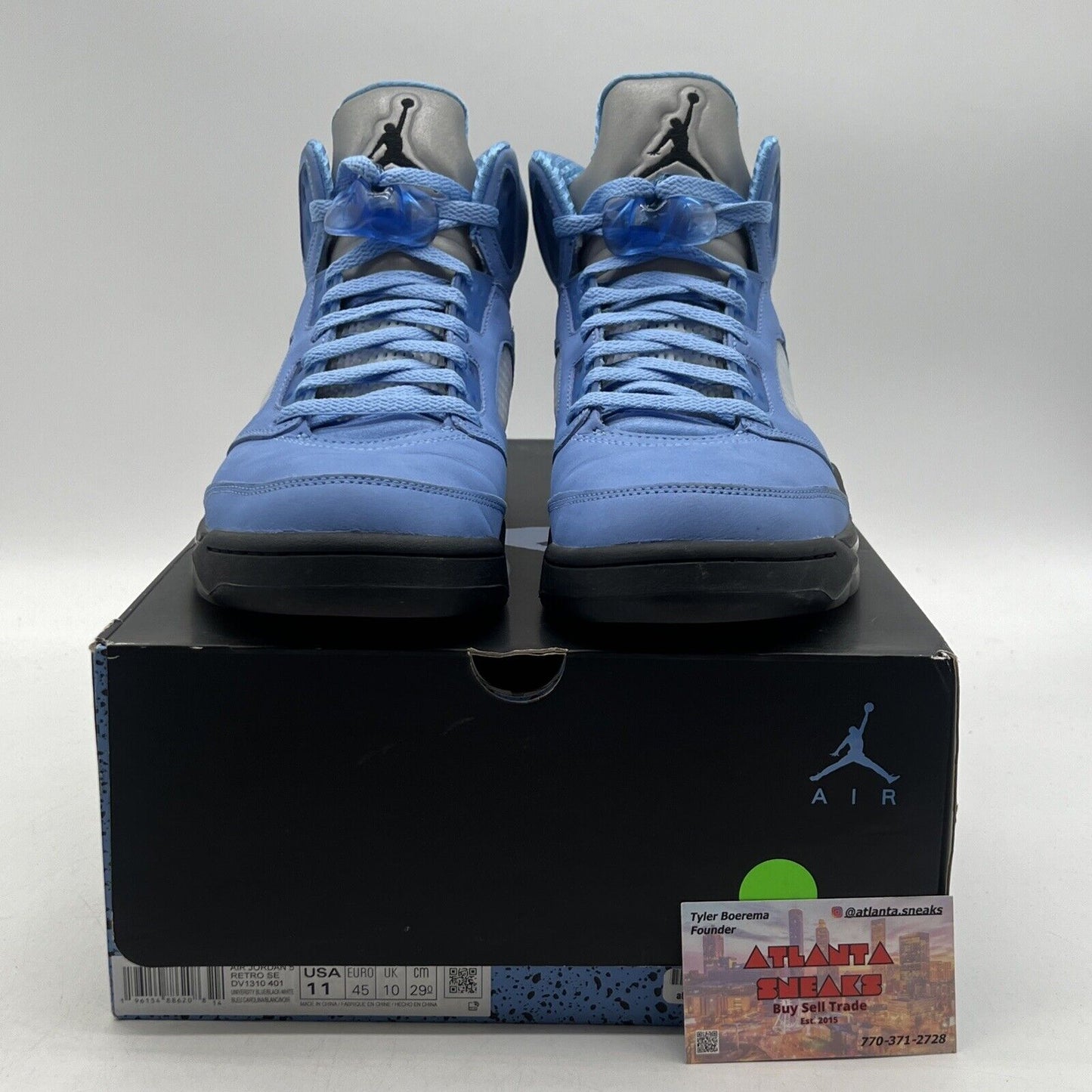 Size 11 - Jordan 5 Retro SE Mid UNC Black Grey Suede Blue (DV1310-401)