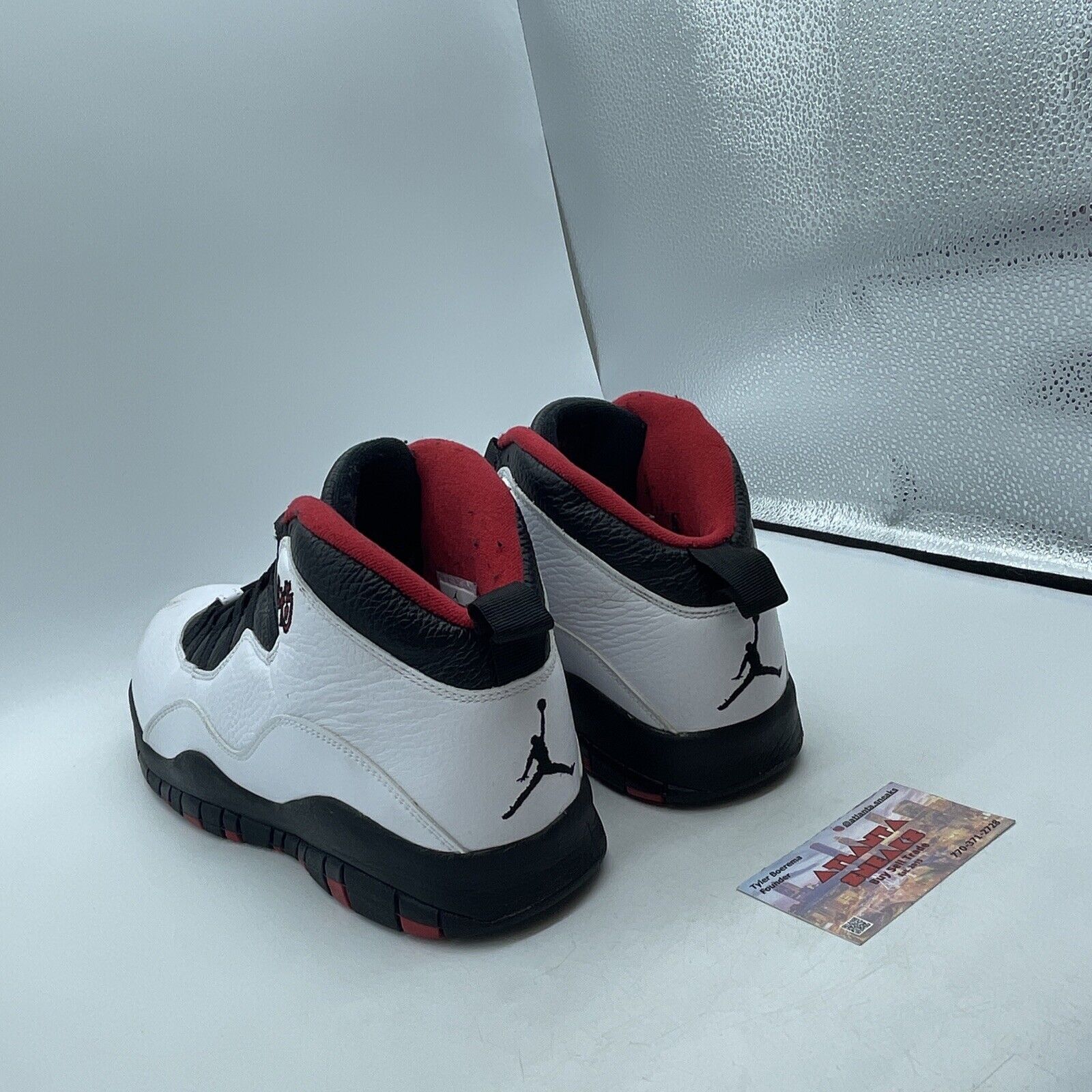 Size 11.5 - Air Jordan 10 Double Nickel White Black Red Leather (310805-102)