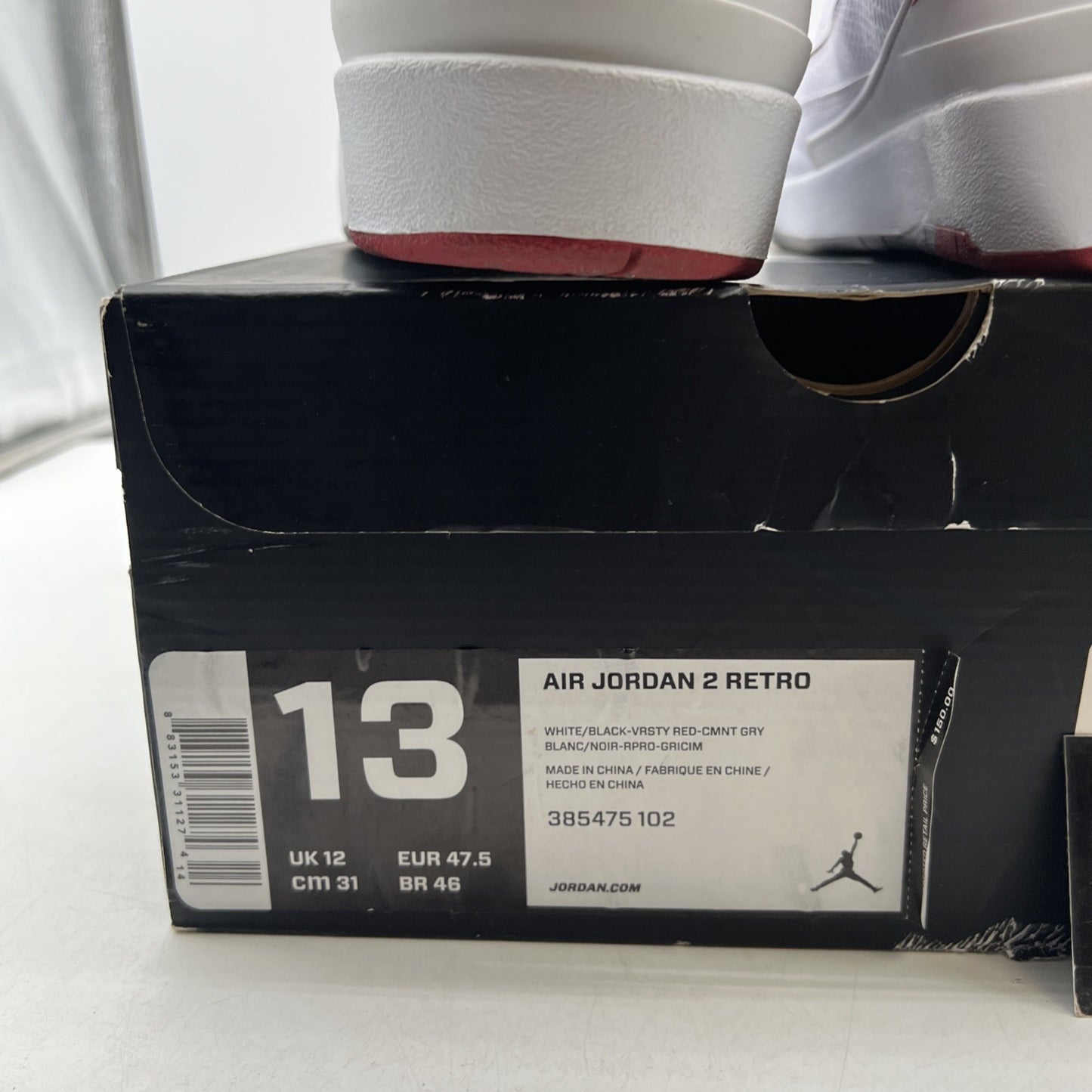 Size 13 - Air Jordan 2 Retro Chicago Home (385475-102)