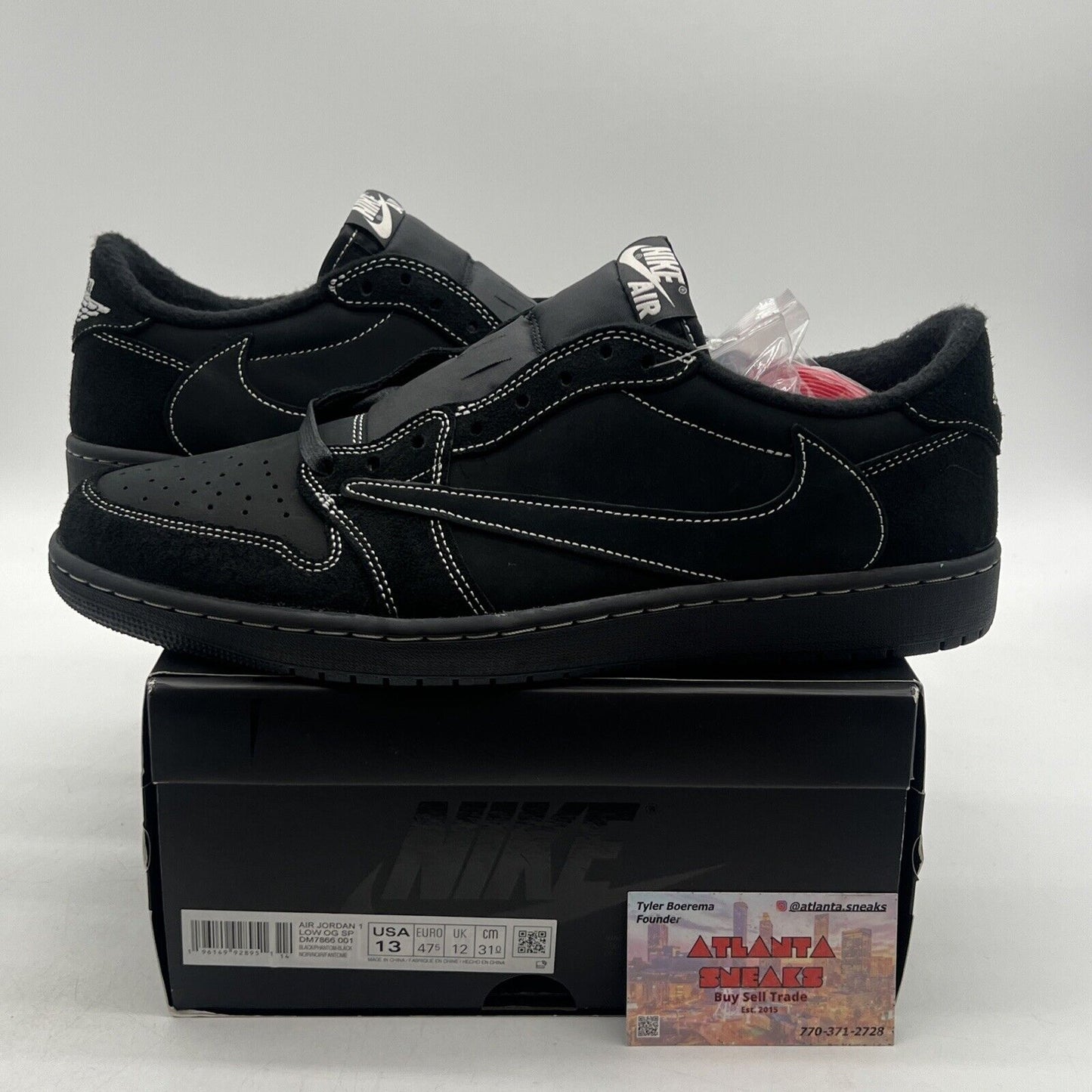 Size 13 - Jordan 1 Retro Low OG SP x Travis Scott Black Phantom (DM7866-001)