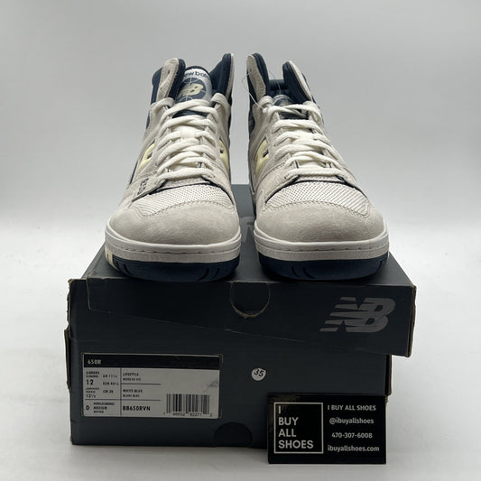 Size 12 - NEW BALANCE 650R SEA SALT NAVY MEN'S SHOES (BB650RVN)