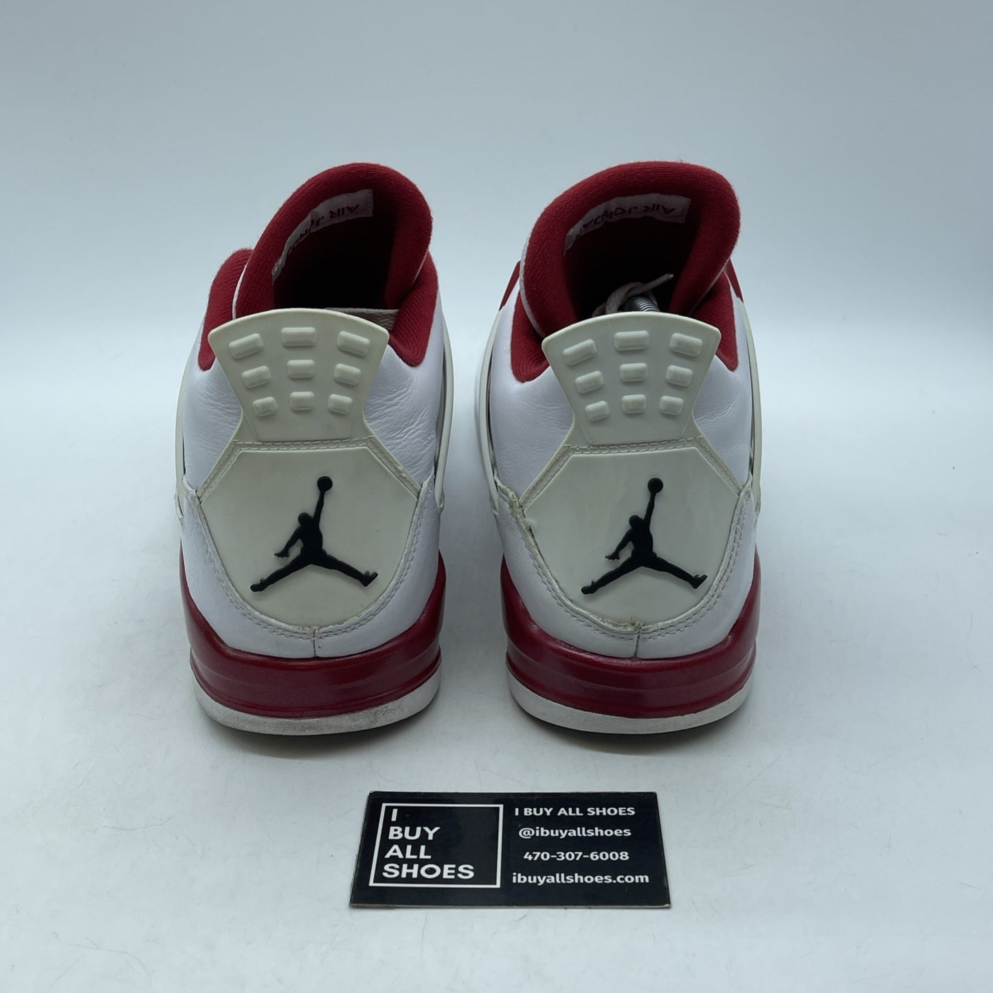 Size 11 - Jordan 4 Retro alternate 89 2016 White Red Leather (308497-106)