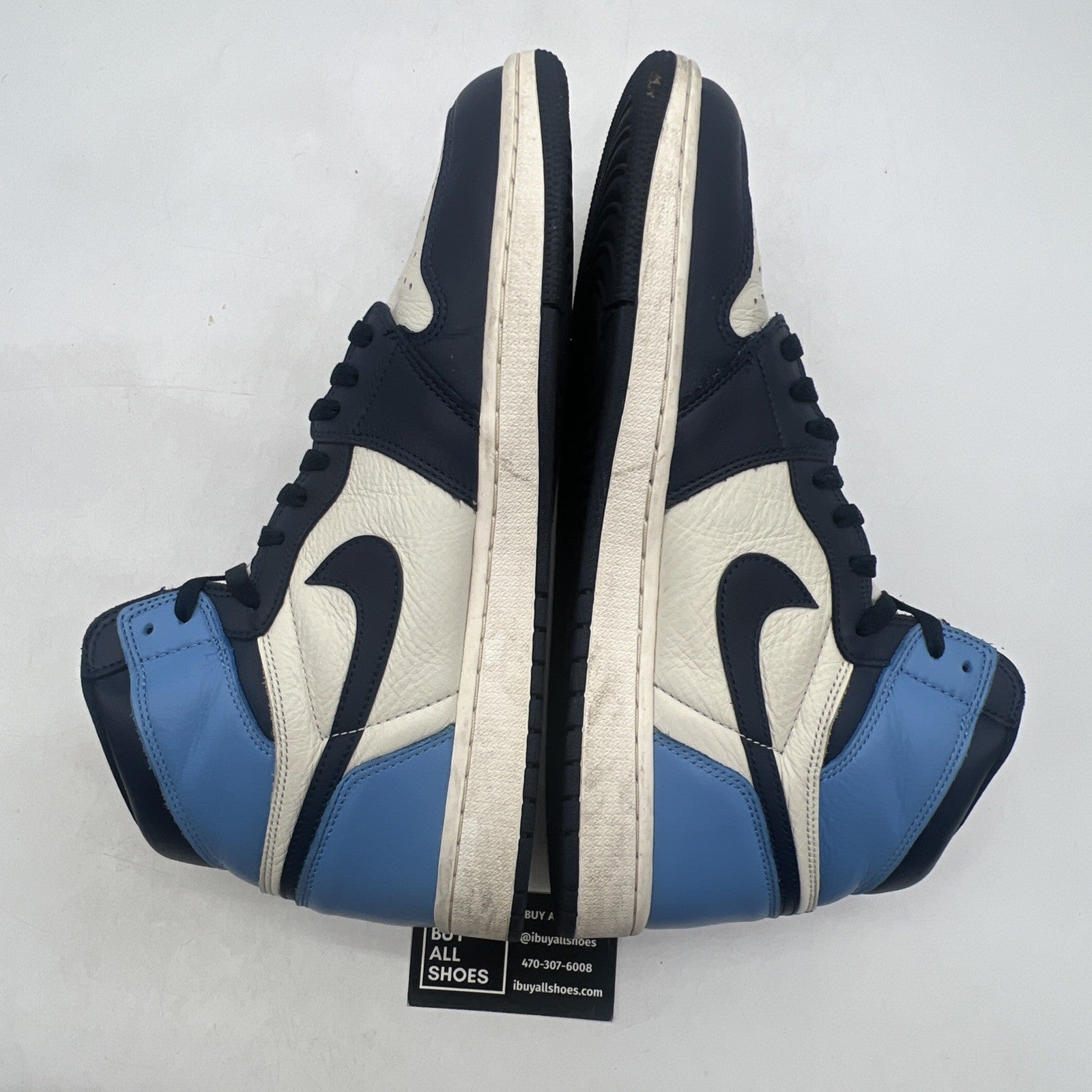 Size 13 - Air Jordan 1 Retro OG High Obsidian UNC 2019 (555088-140)