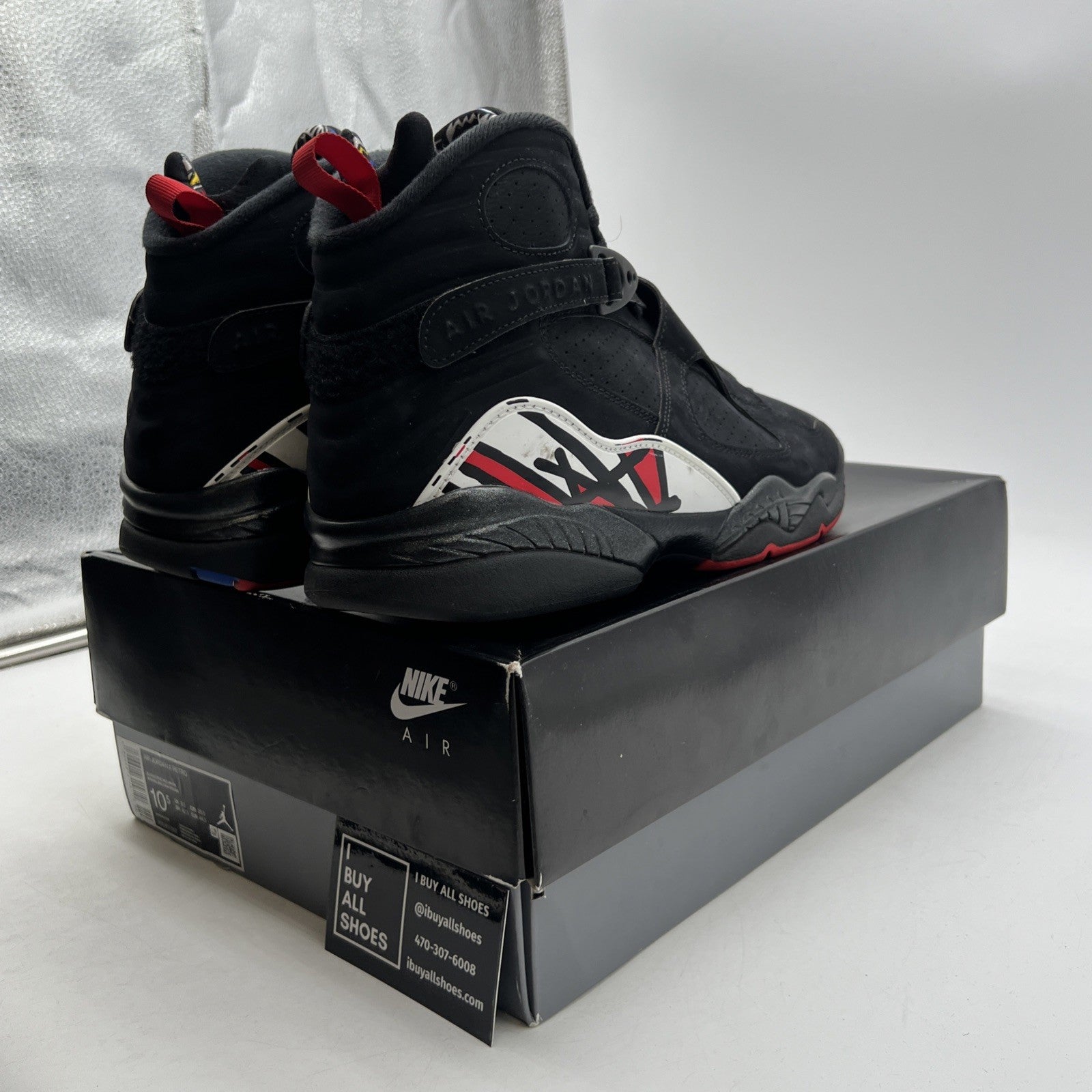 Size 10.5 - Air Jordan 8 Retro Mid Playoff (305381-062)