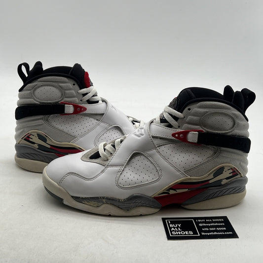 Size 9.5 - Air Jordan 8 Retro White 2013 (305381-103)