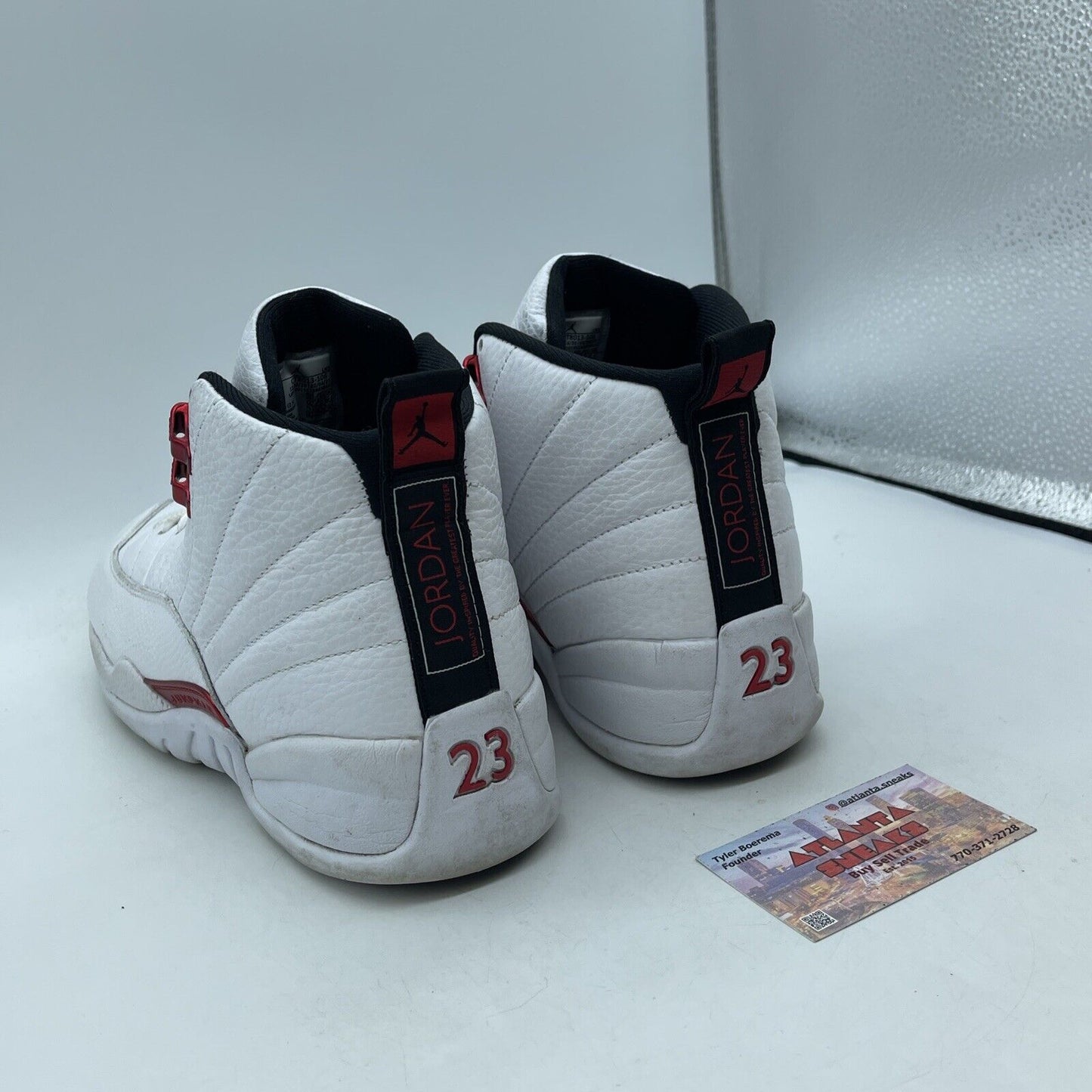 Size 10 - Air Jordan 12 Retro Twist Red Black White Leather (CT8013-106)