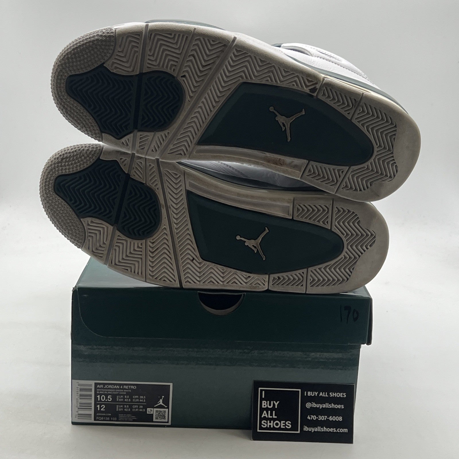 Size 10.5 - Air Jordan 4 Retro Oxidized Green (FQ8138-103)