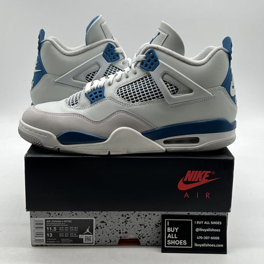 Size 11.5 - Air Jordan 4 Retro 2024 Military Blue (FV5029-141)