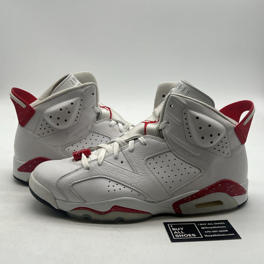 Size 12.5 - Air Jordan 6 White and University Red 2022 (CT8529-162)