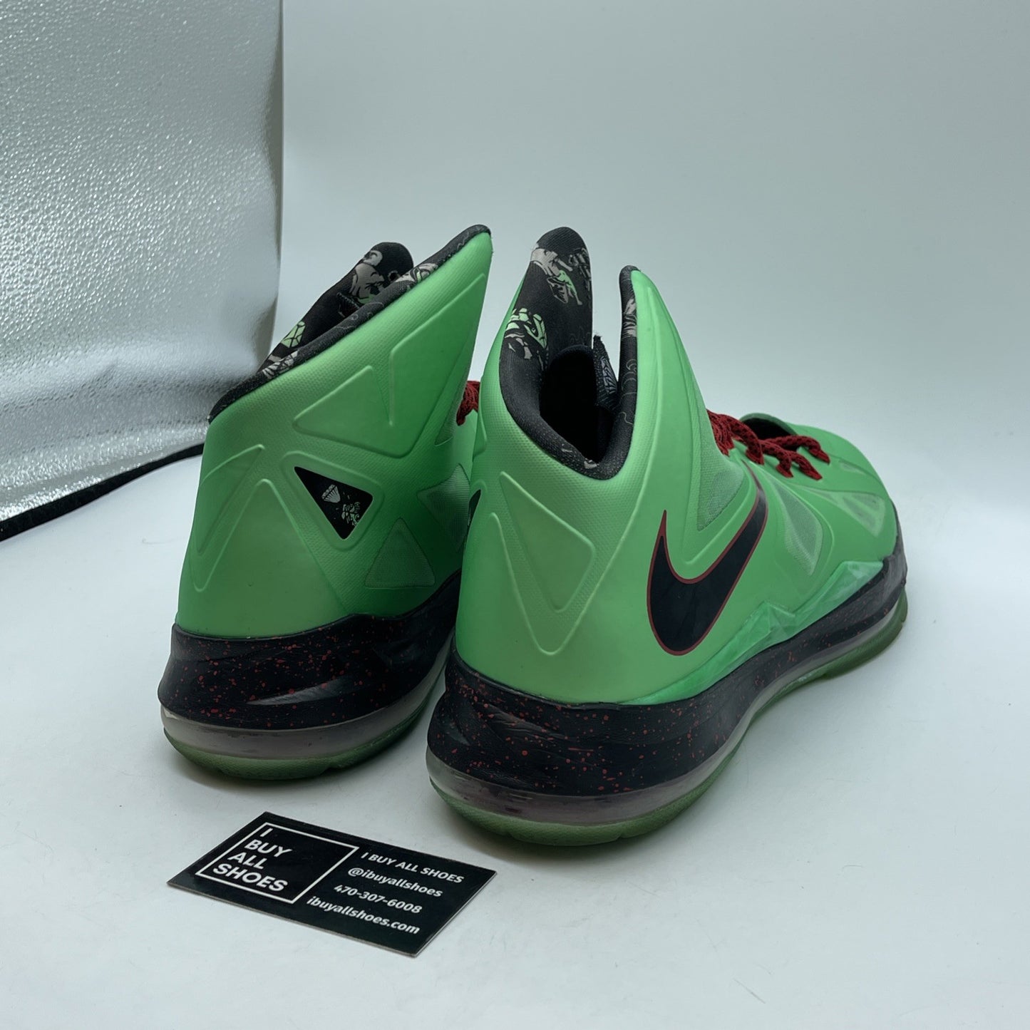 Size 13 - Nike LeBron 10 Cutting Jade Green Black Leather (541100-303)