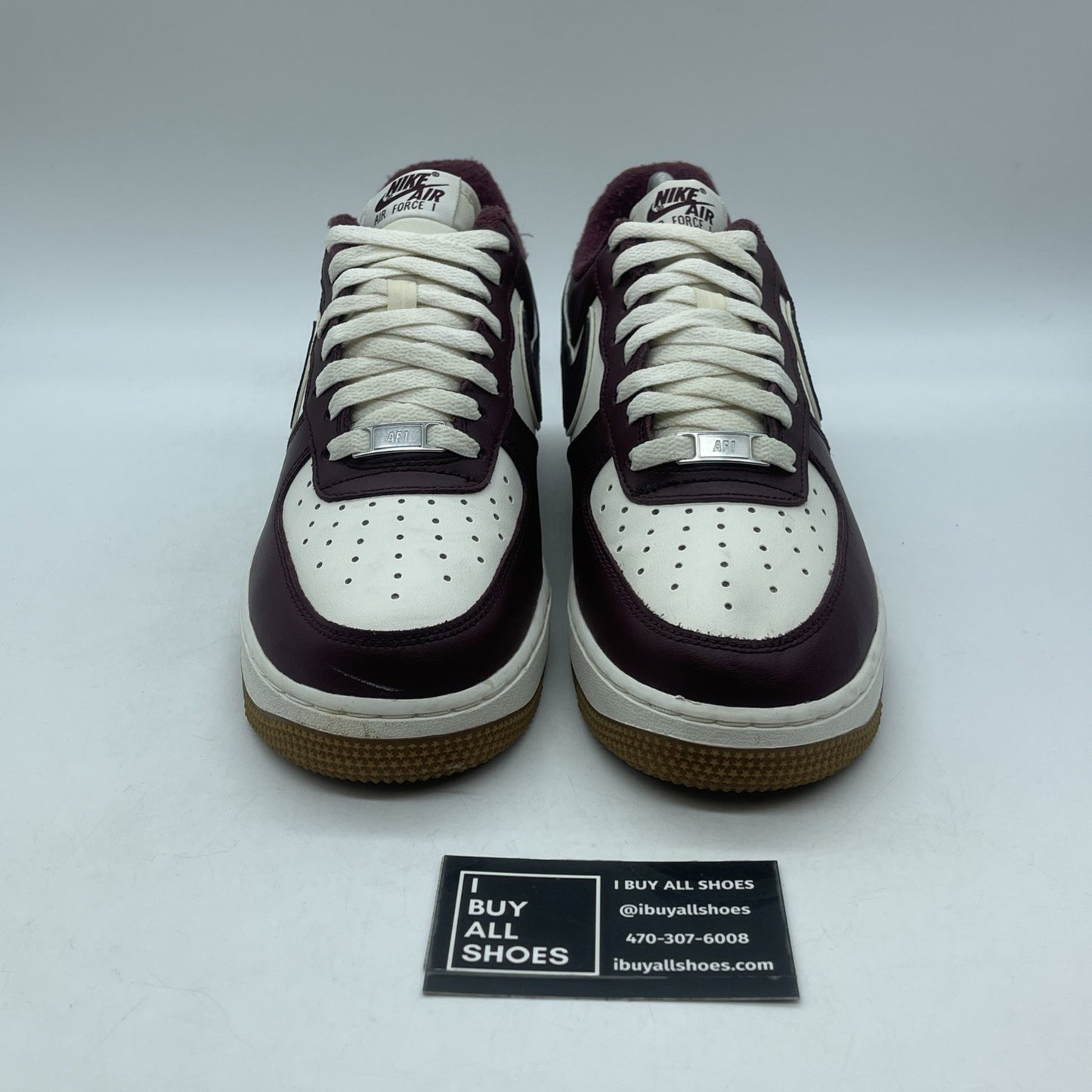 Size 8 - Nike Air Force 1 '07 LV8 College Pack - Night Maroon (DQ7659-102)