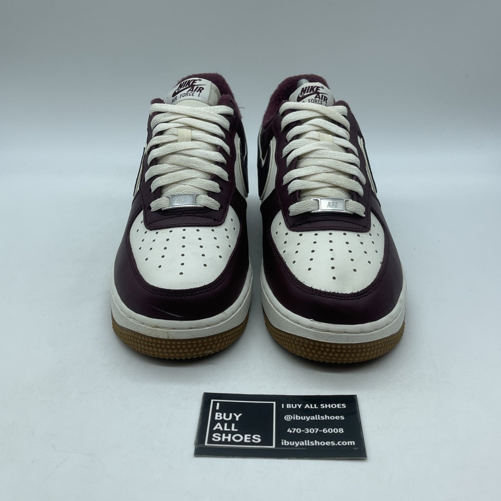 Size 8 - Nike Air Force 1 '07 LV8 College Pack - Night Maroon (DQ7659-102)