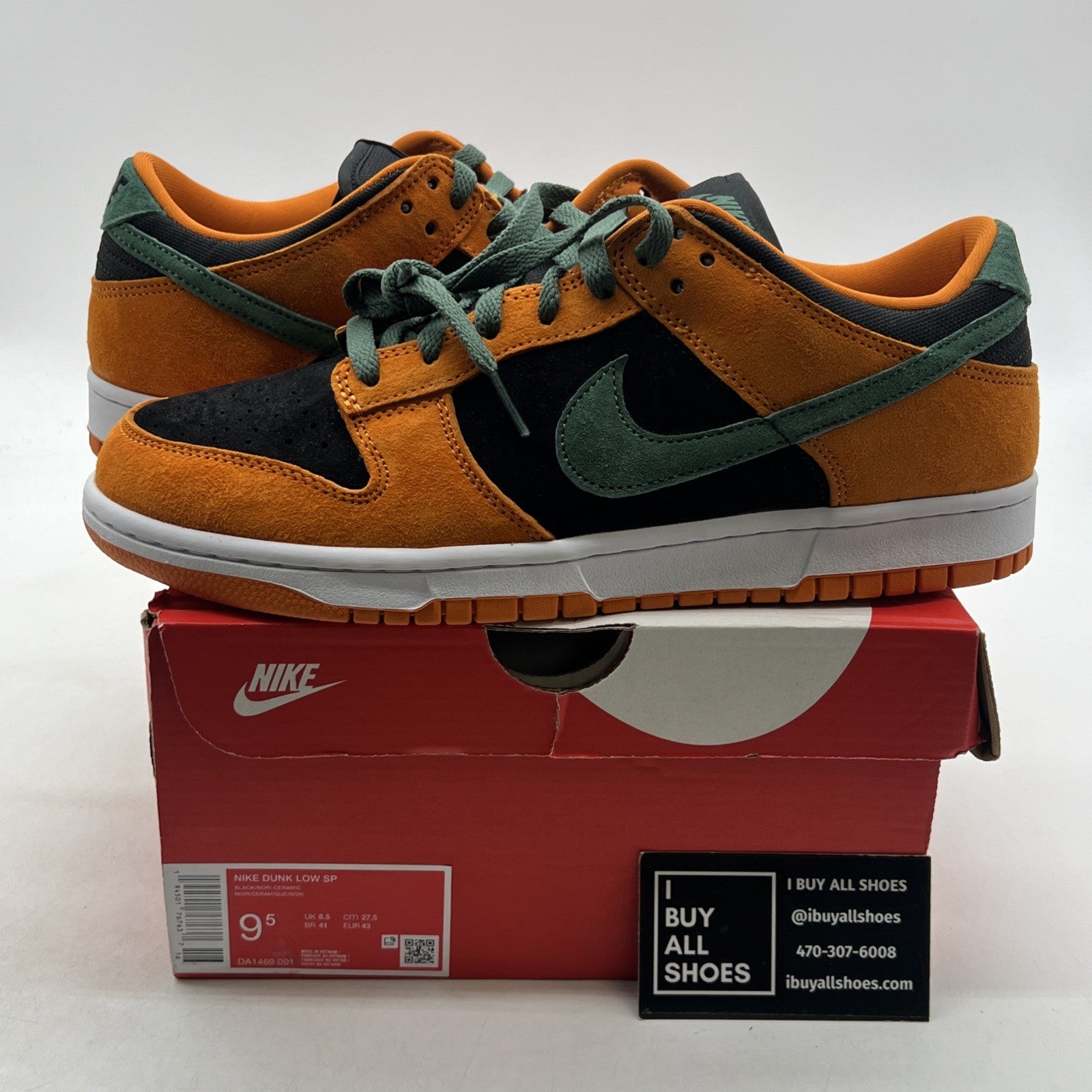 Size 9.5 - Nike Dunk SP Retro 2020 Low Ceramic (DA1469-001)