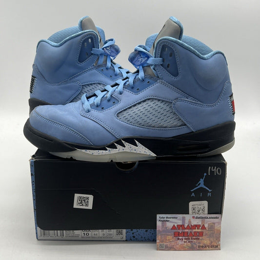 Size 10 - Jordan 5 Retro SE Mid UNC Black Suede (DV1310-401)