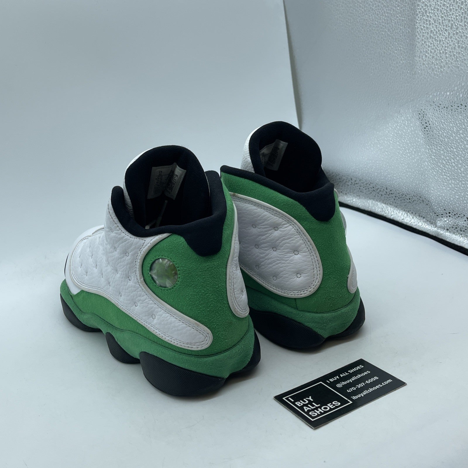 Size 11 - Jordan 13 Retro Lucky Green 2020 White Suede Leather (DB6537-113)