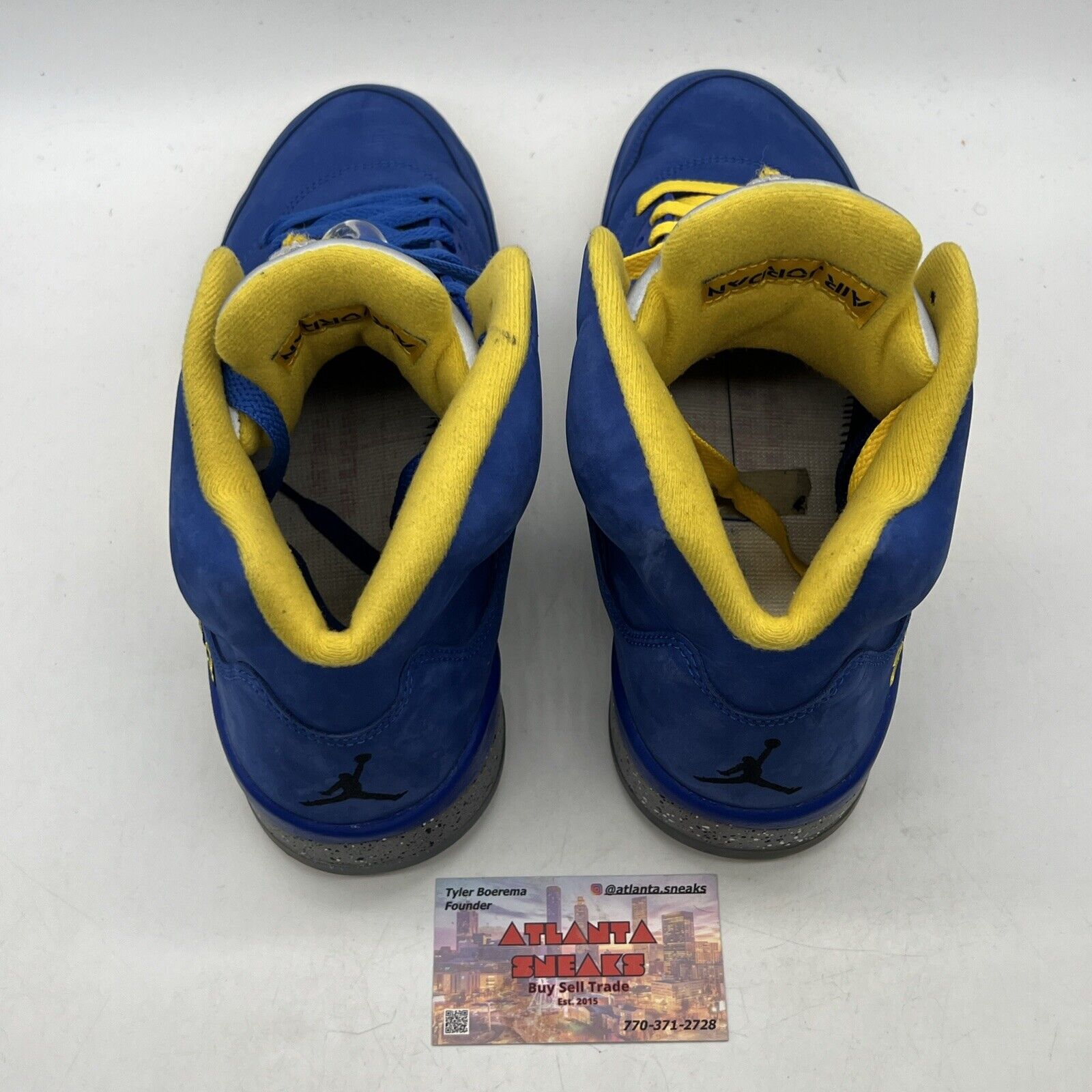 Size 11.5 - Air Jordan 5 Retro Laney Blue Yellow Icey Suede  (CD2720-400)